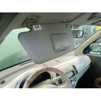 Recambio de parasol izquierdo para nissan micra (k12e) acenta referencia OEM IAM   