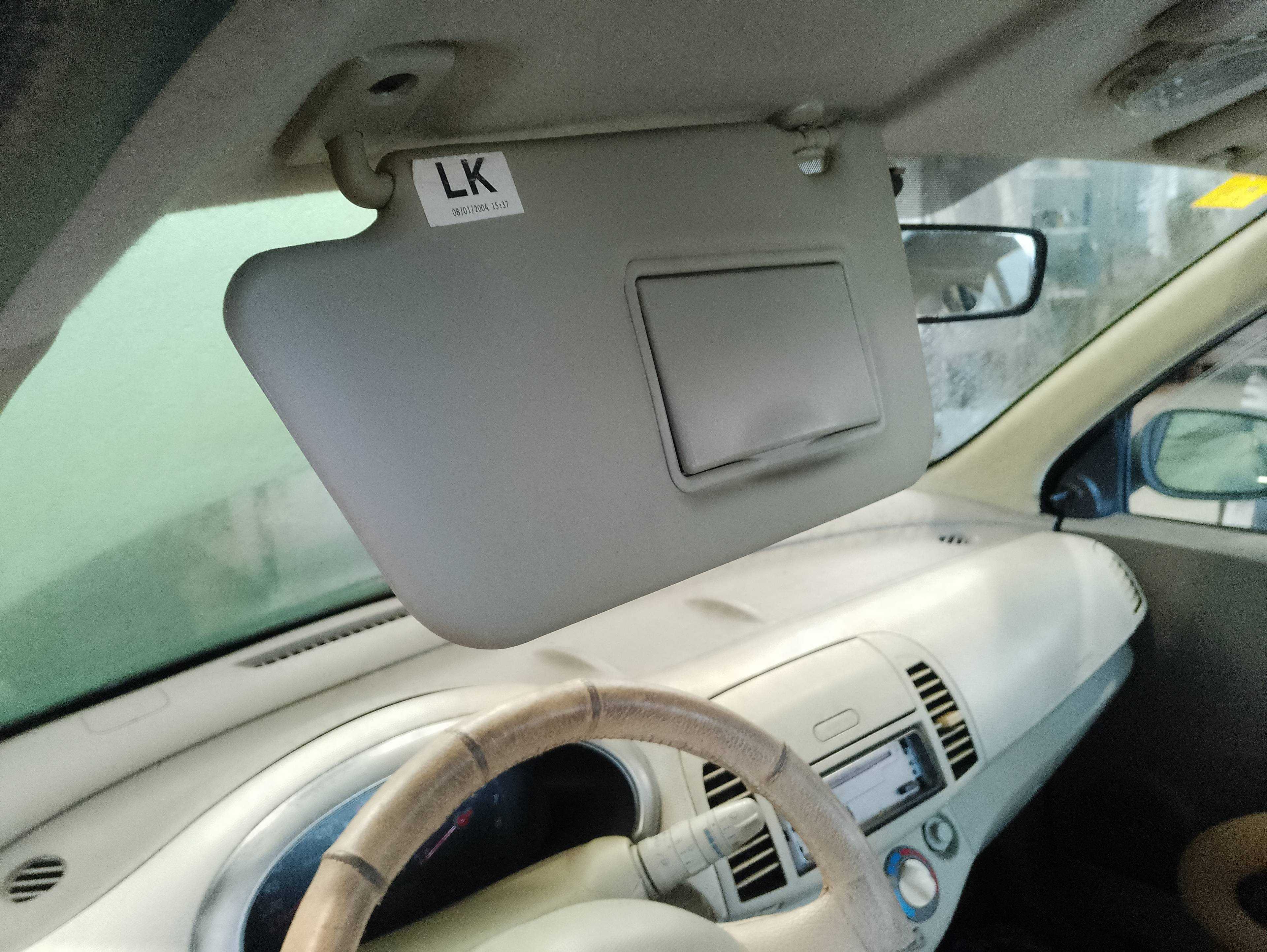 Recambio de parasol izquierdo para nissan micra (k12e) acenta referencia OEM IAM   