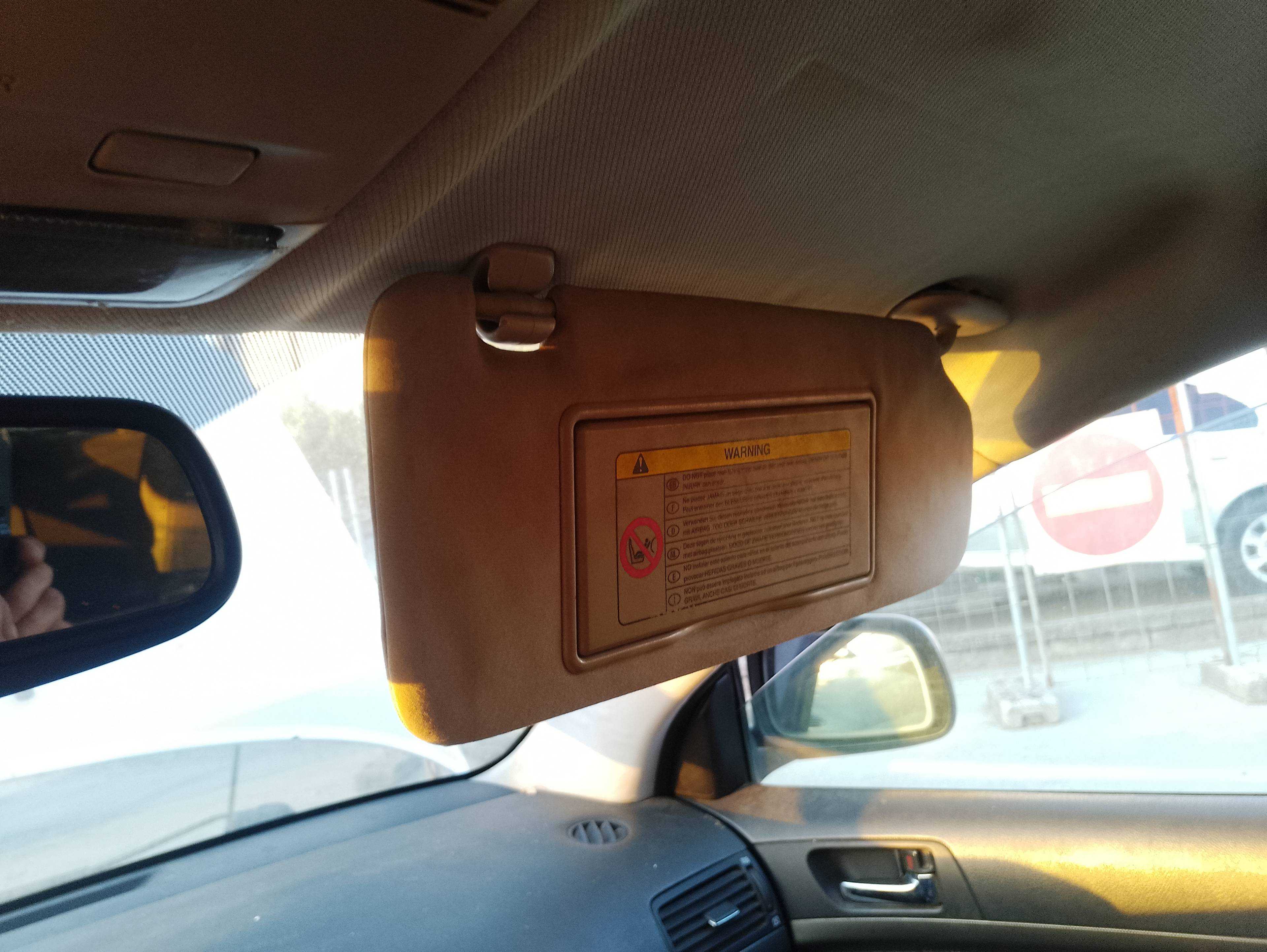 Recambio de parasol derecho para toyota avensis berlina (t25) 2.0 d4-d executive berlina (5-ptas.) referencia OEM IAM   