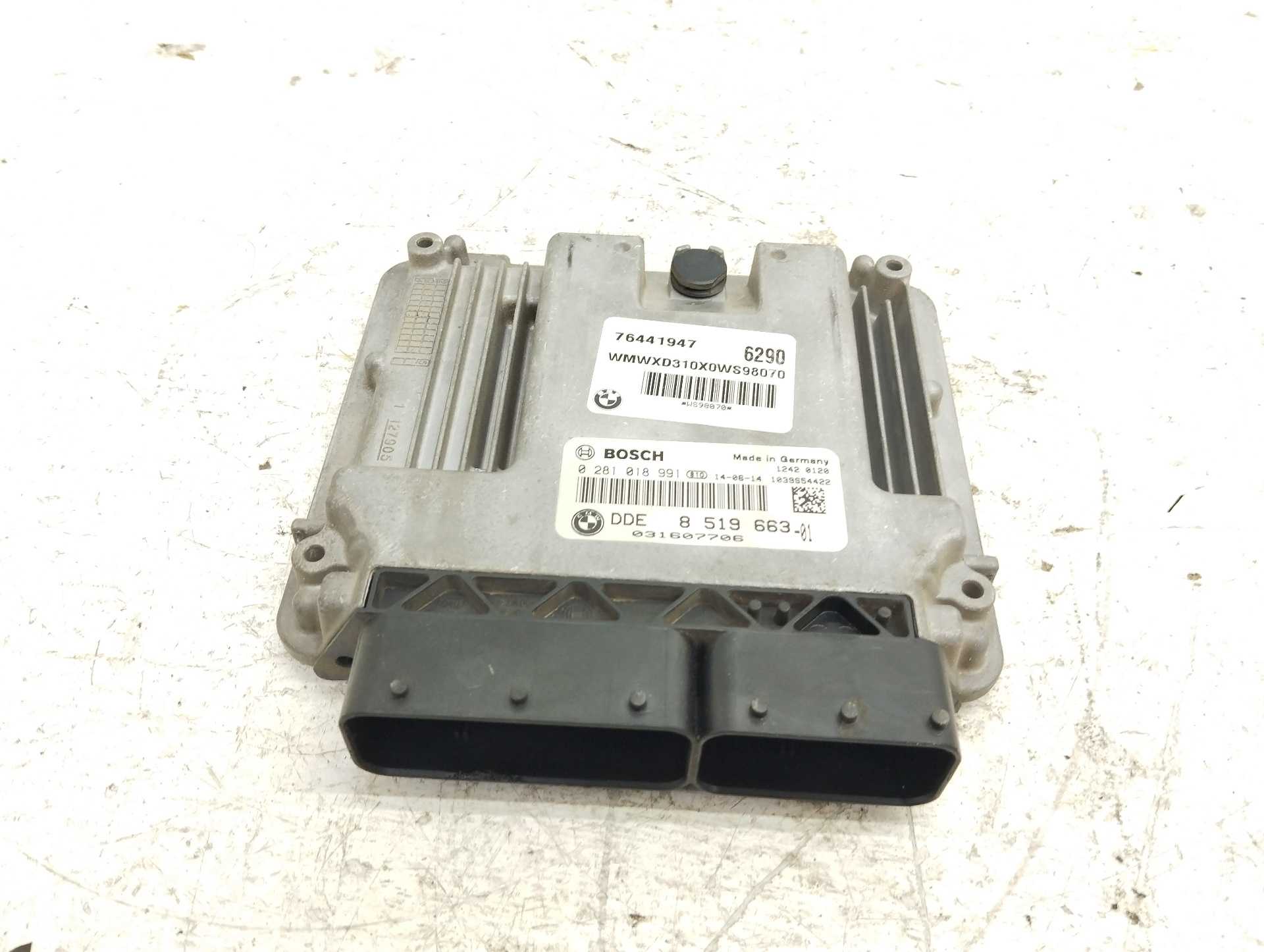 Recambio de centralita motor uce para bmw mini countryman (r60) cooper d referencia OEM IAM 851966301 0281018991 