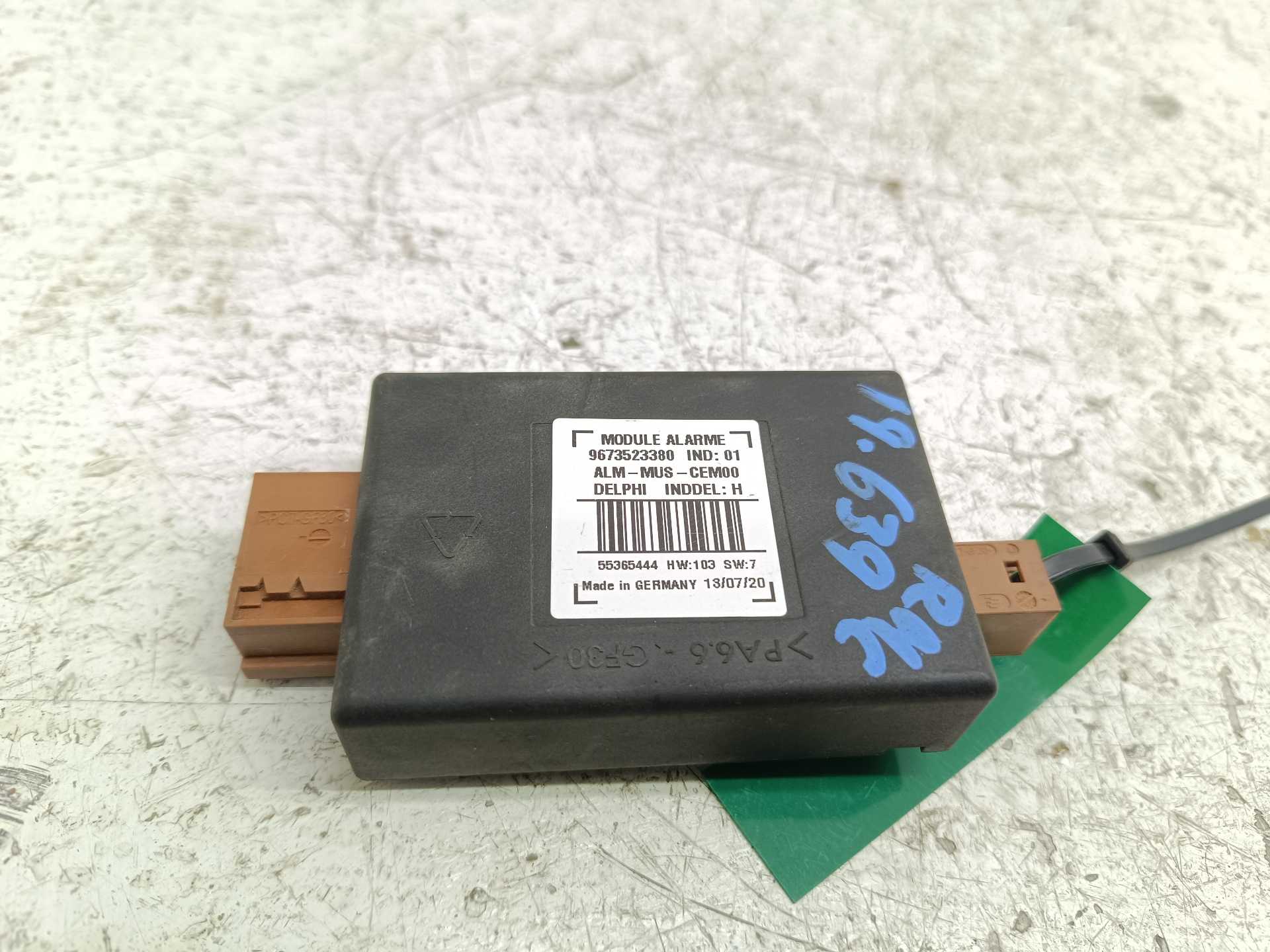Recambio de centralita alarma para opel vivaro furgón l express referencia OEM IAM 9673523380  