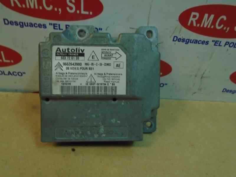 Recambio de centralita airbag para citroën c4 berlina collection referencia OEM IAM 9662643980  