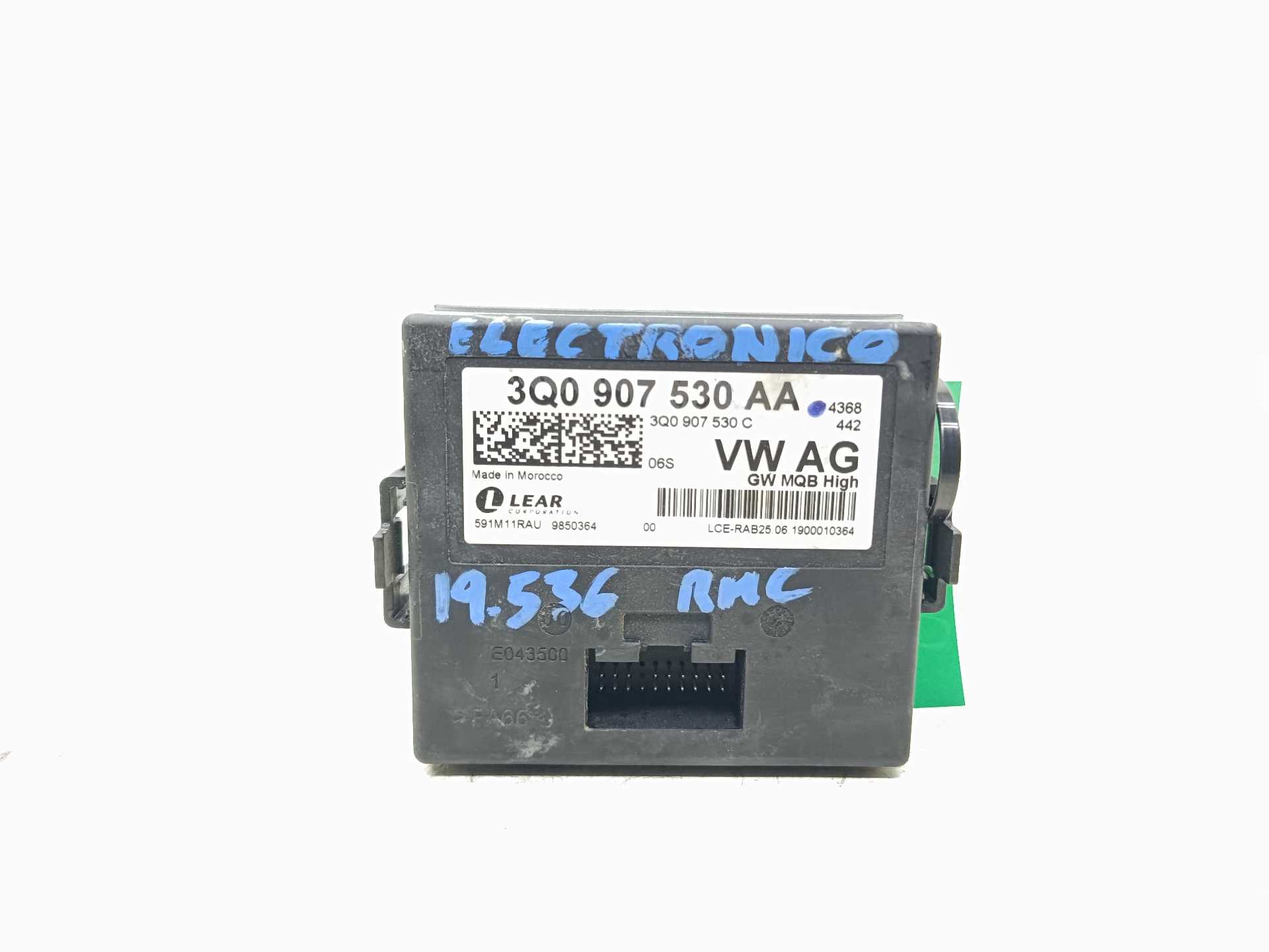 Recambio de modulo electronico para volkswagen t-roc advance r-line referencia OEM IAM 3Q0907530AA  