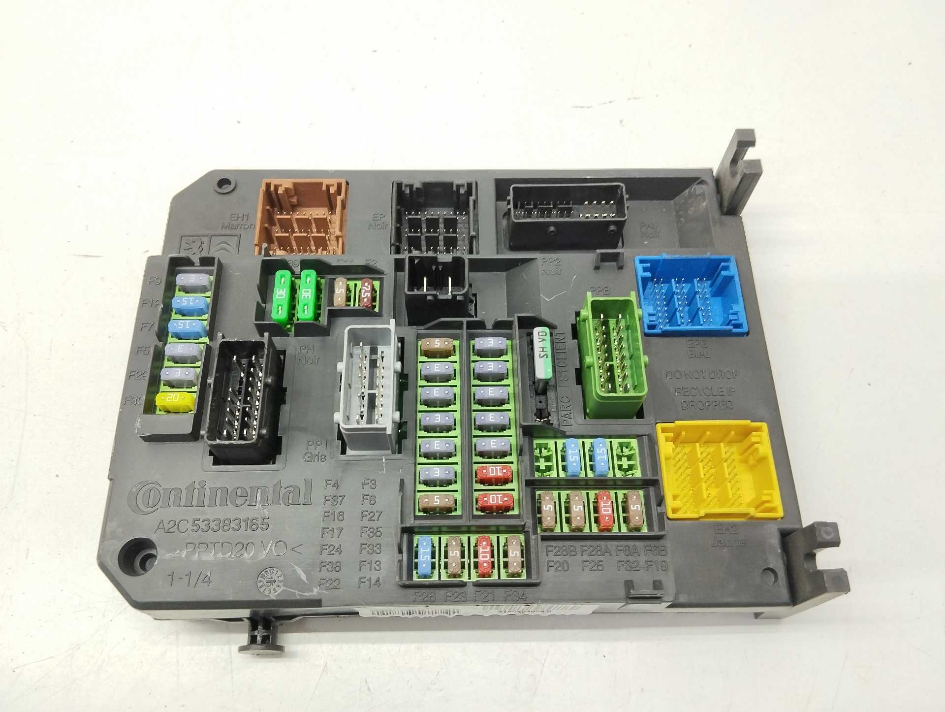 Recambio de centralita bsi para citroën c4 picasso origins referencia OEM IAM 9806687980 A2C53383165 CONTINENTAL
