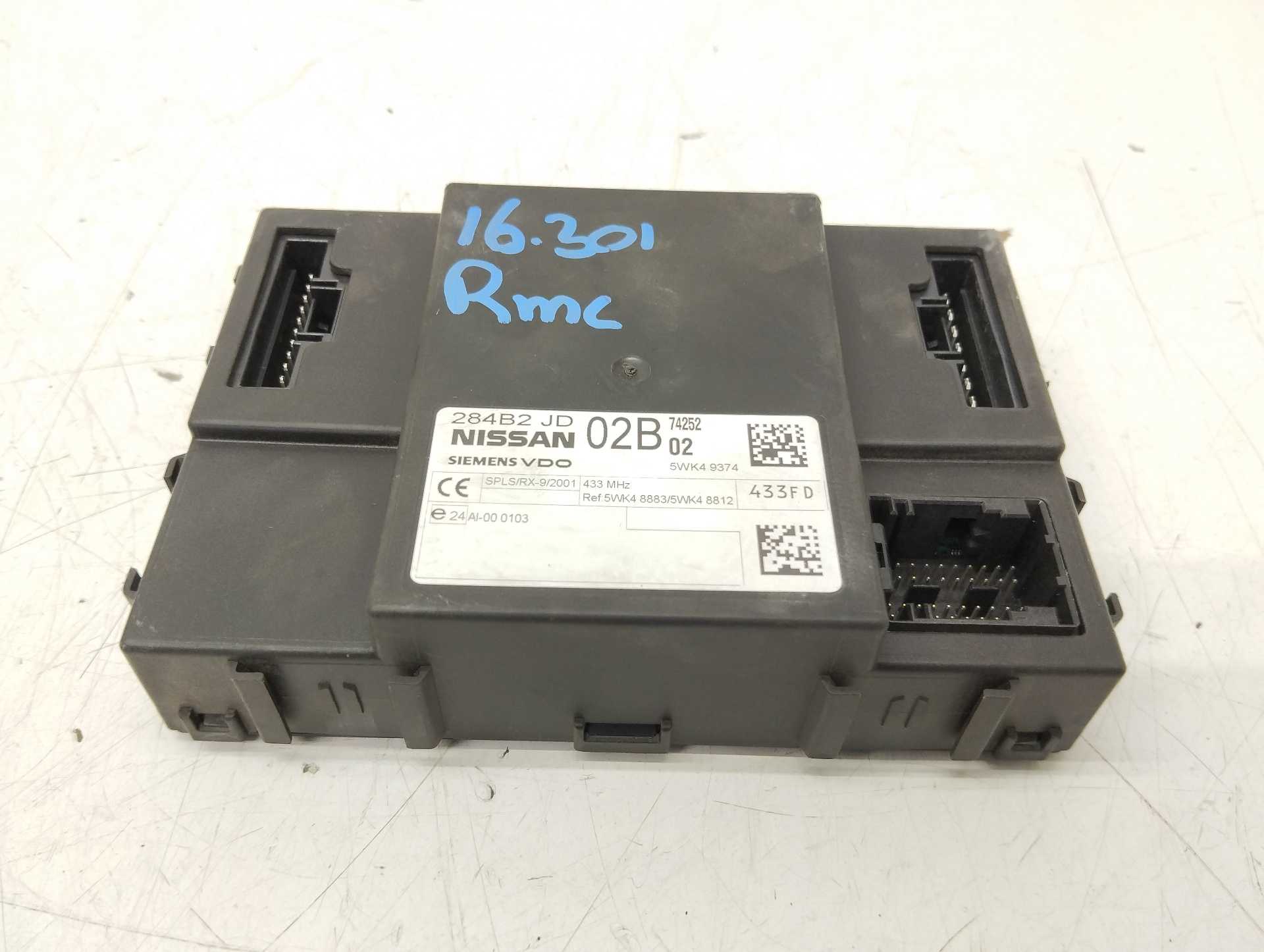 Recambio de modulo confort para nissan qashqai (j10) acenta referencia OEM IAM 284B2JD02B SIEMENS 
