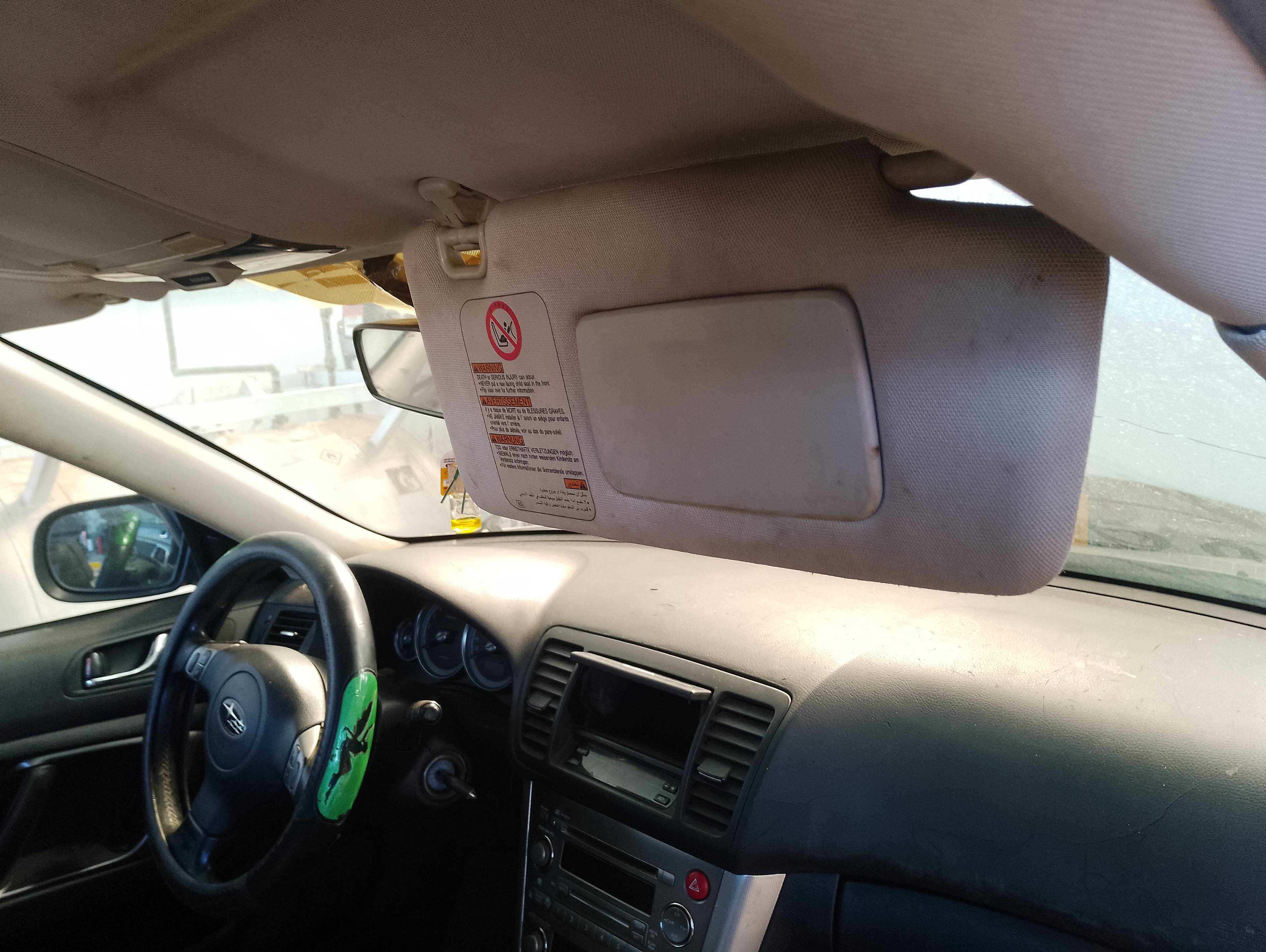 Recambio de parasol derecho para subaru legacy berl. b13 (bl) 2.0 se referencia OEM IAM   