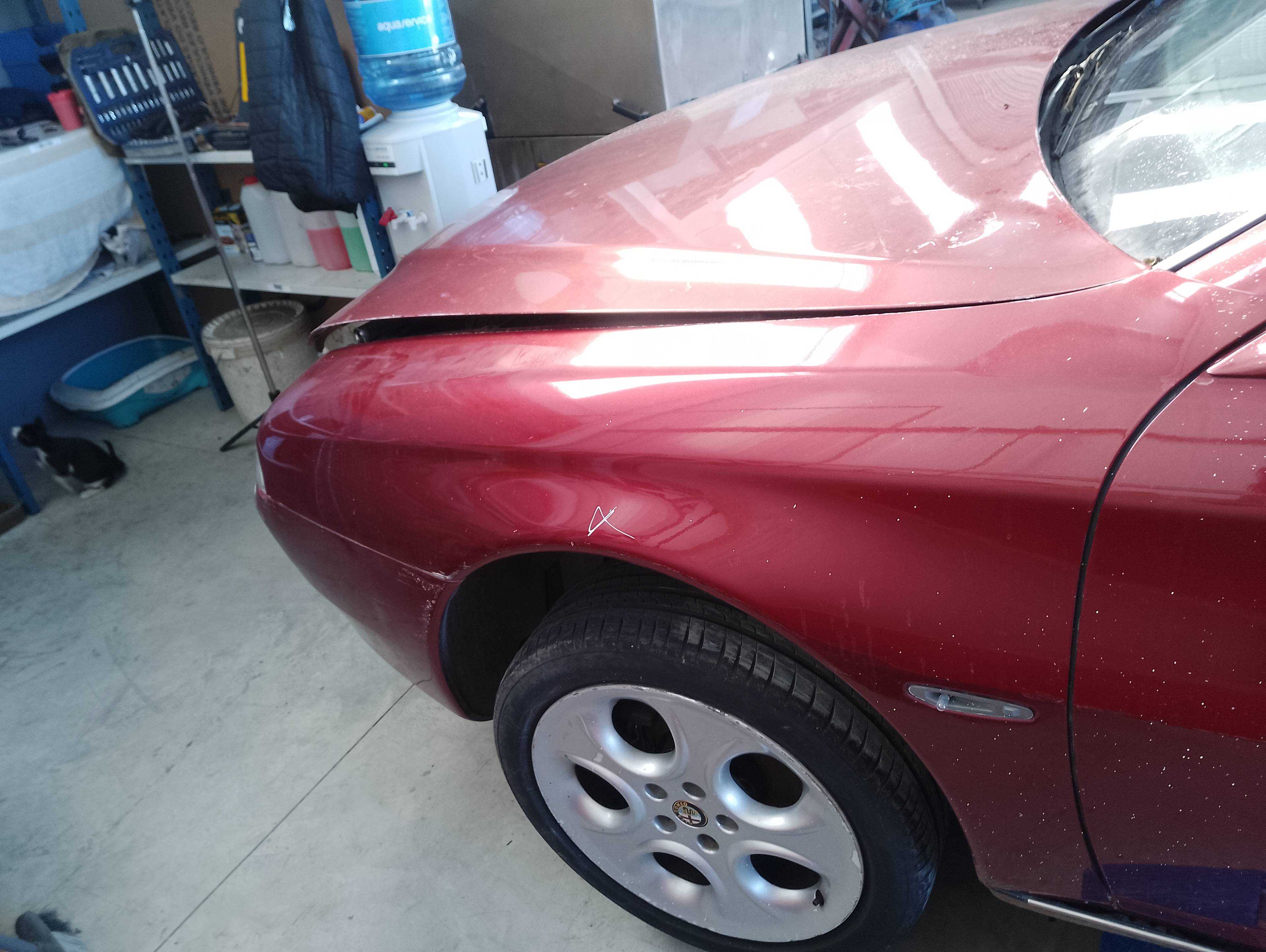 Recambio de aleta delantera izquierda para alfa romeo 166 2.4 jtd referencia OEM IAM   
