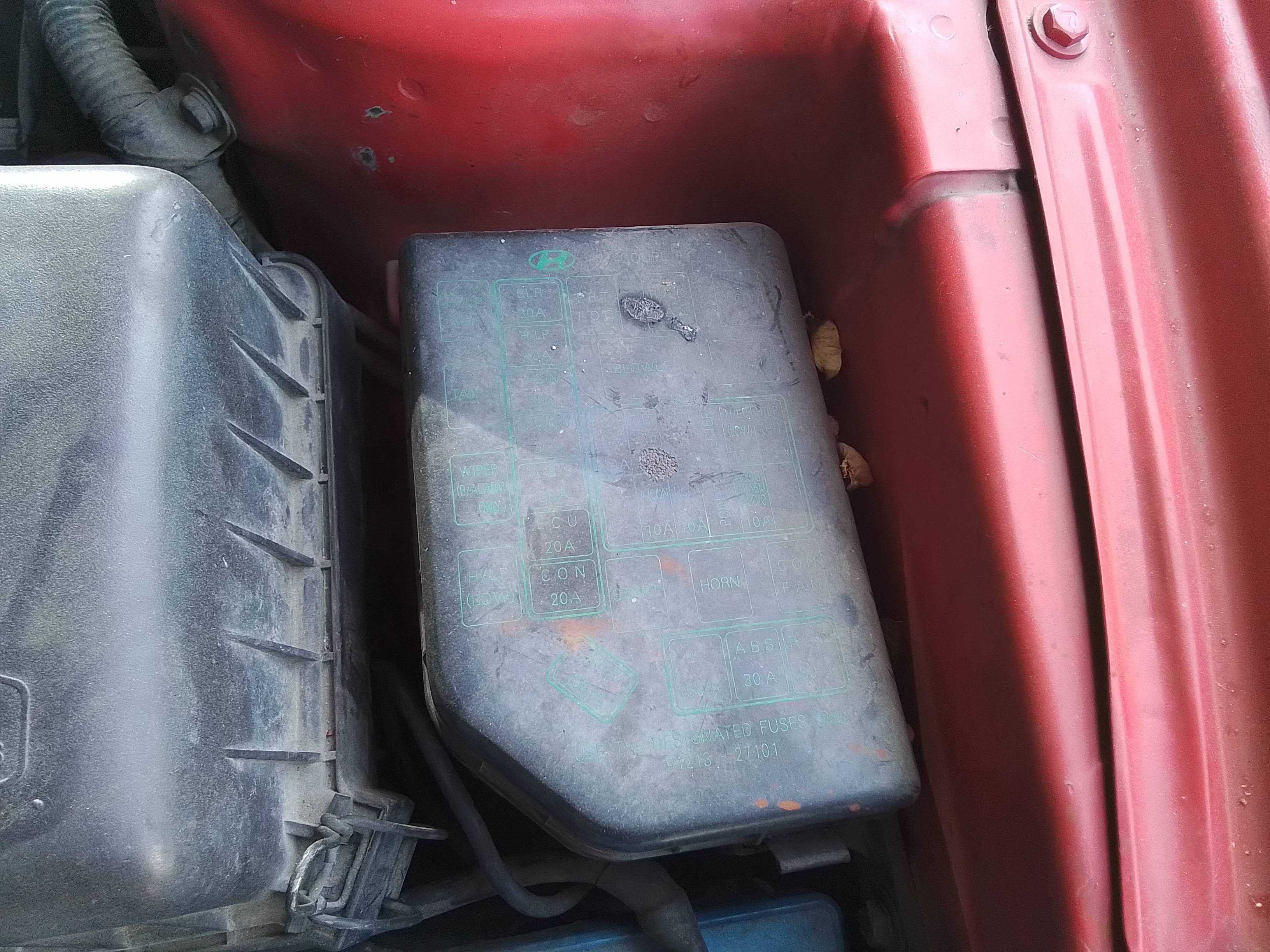 Recambio de caja reles / fusibles para hyundai coupe (j2) 1.6 fx coupe referencia OEM IAM   
