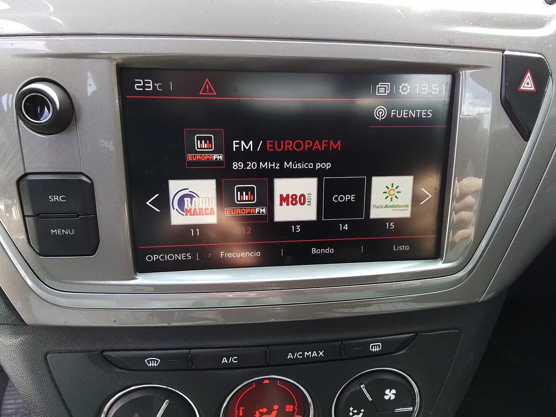 Recambio de pantalla multifuncion para citroën c-elysée feel referencia OEM IAM   