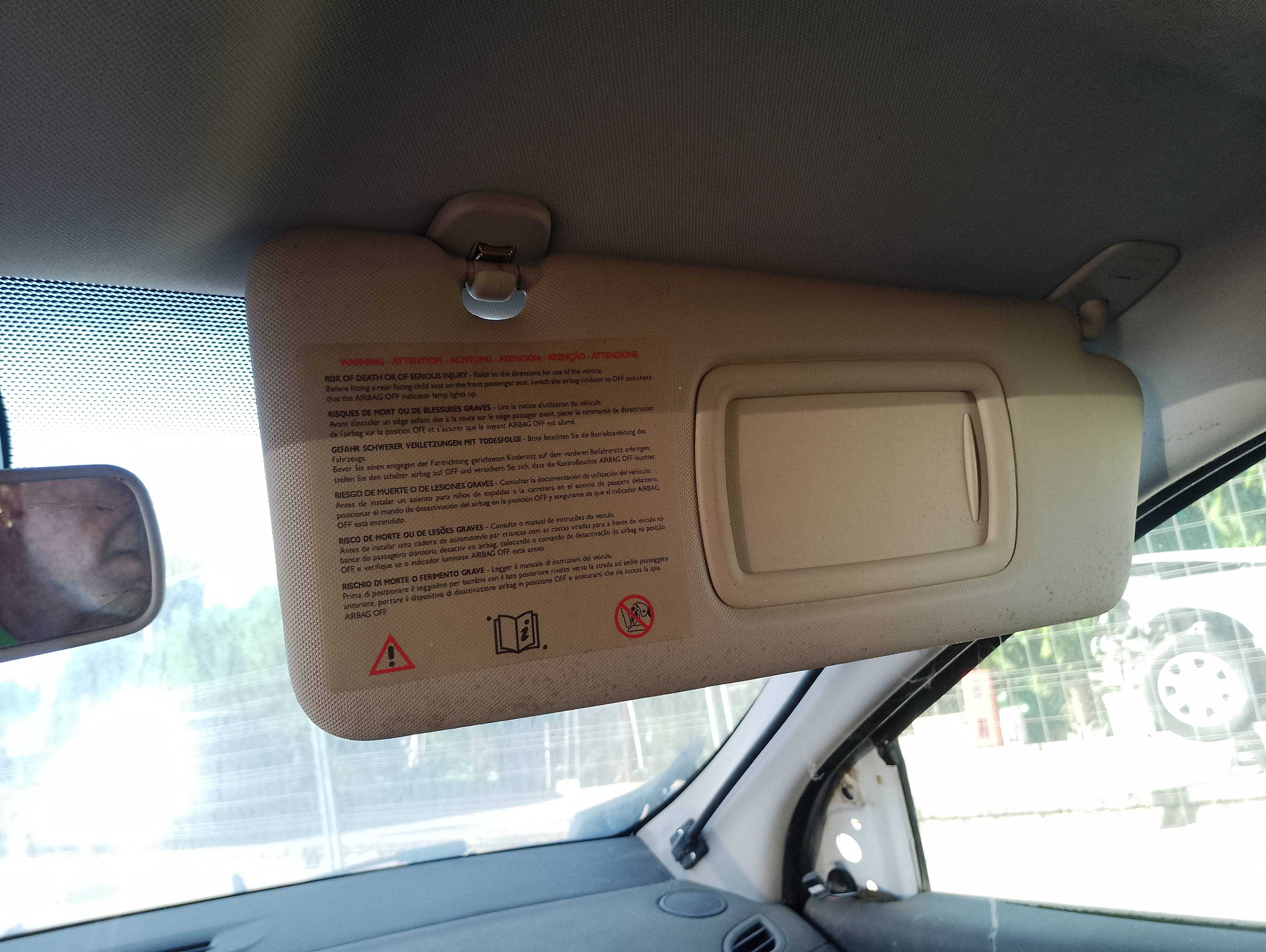 Recambio de parasol derecho para renault megane iii berlina 5 p business referencia OEM IAM   