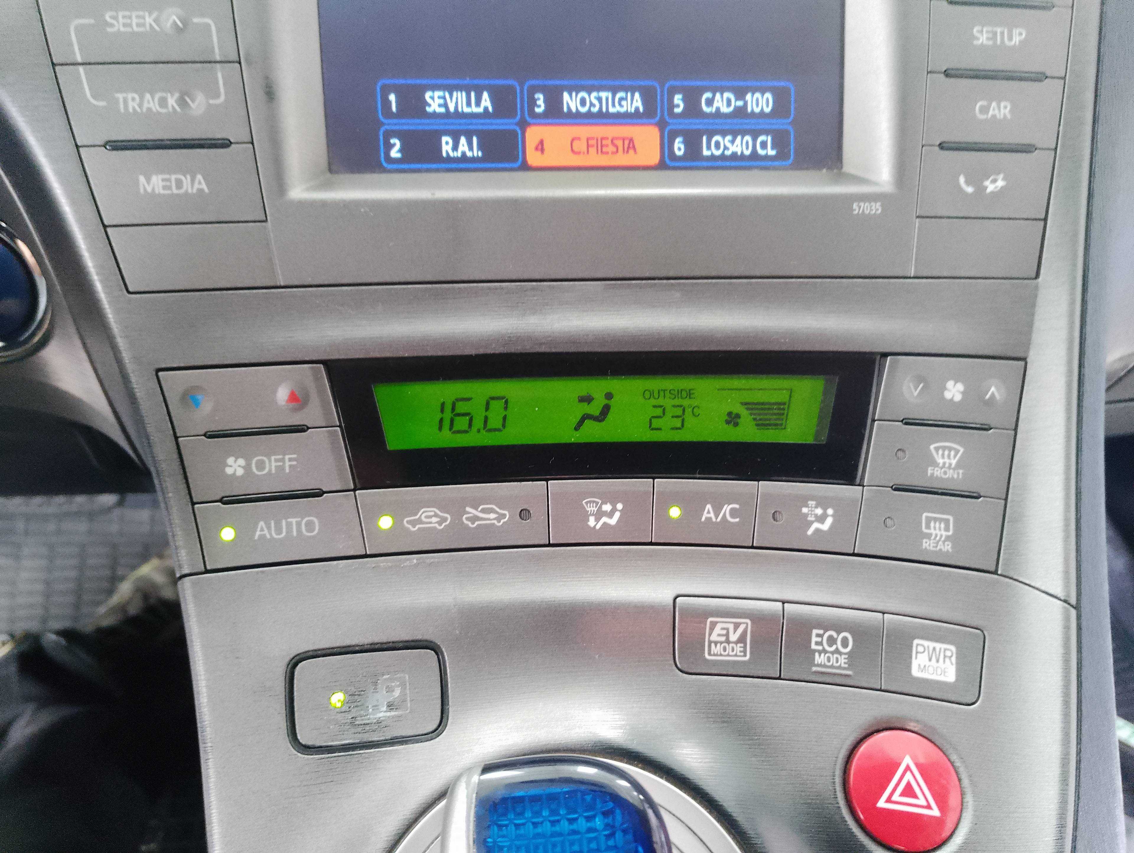 Recambio de mando climatizador para toyota prius (nhw30) plug-in hybrid advance referencia OEM IAM   