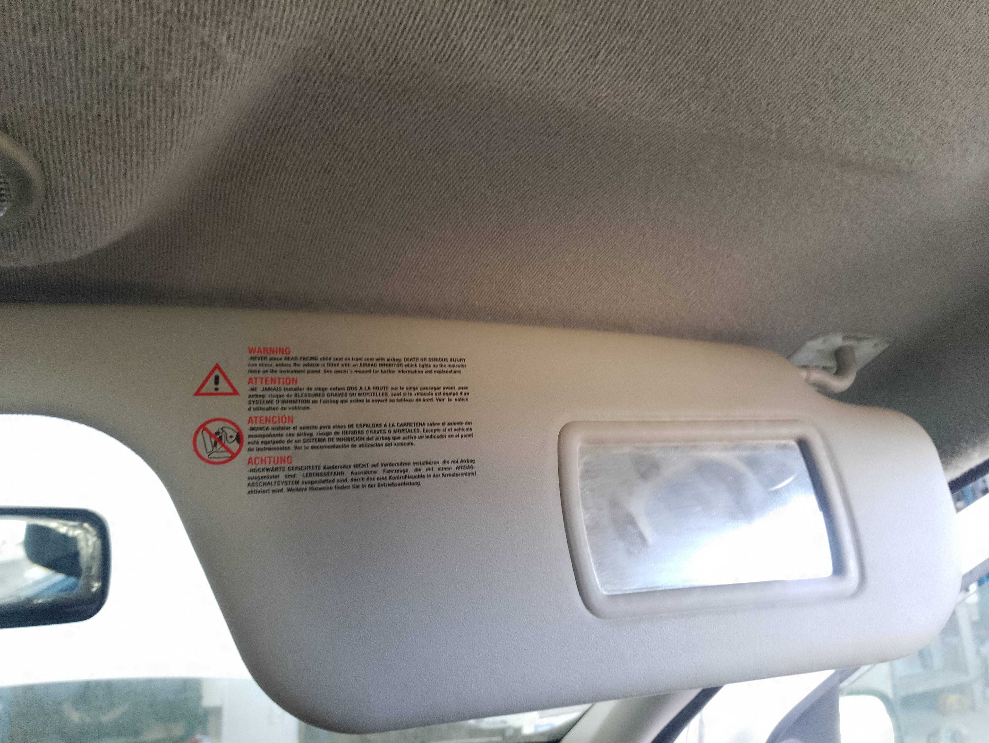 Recambio de parasol derecho para renault clio iii referencia OEM IAM   