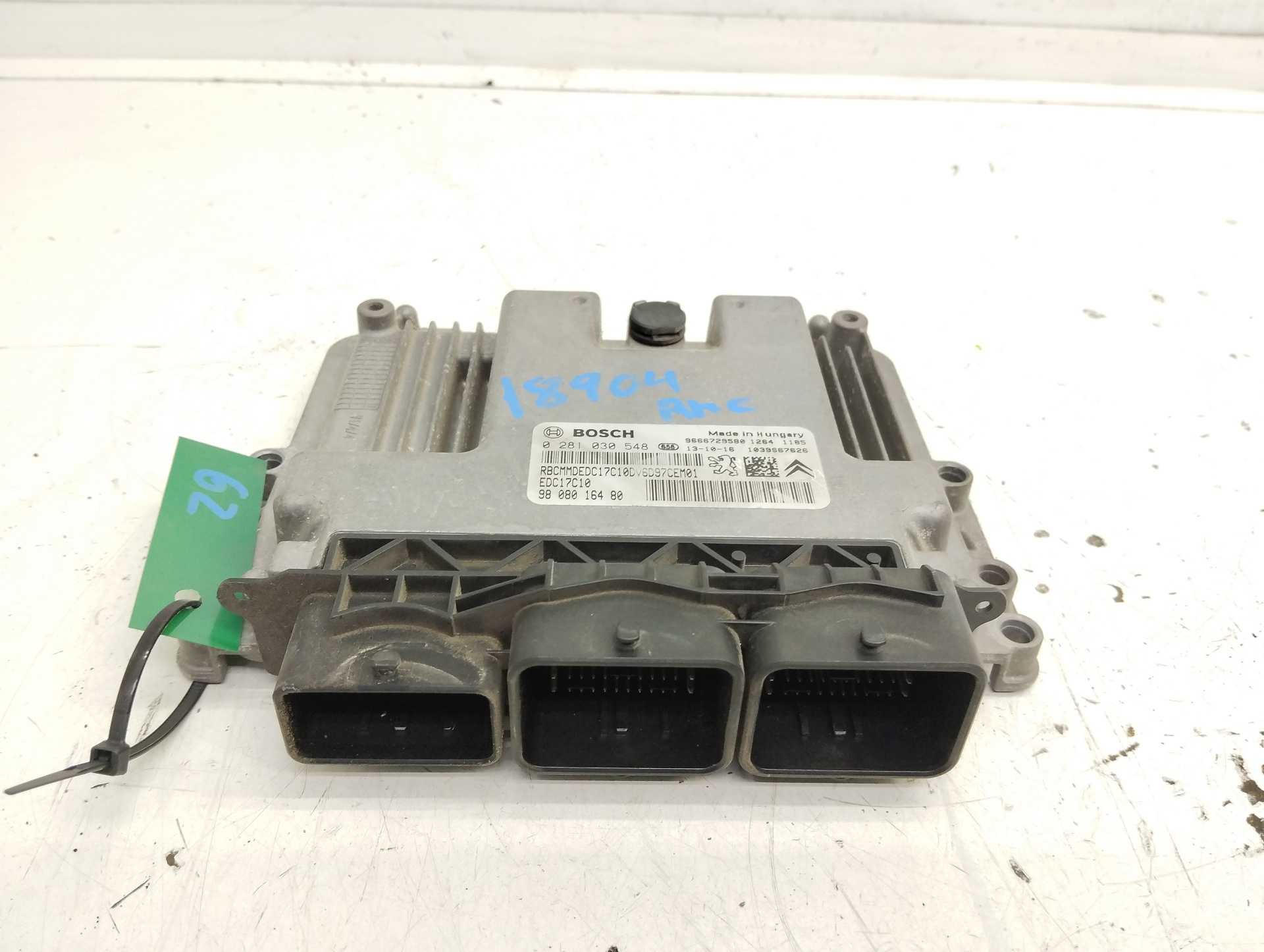 Recambio de centralita motor uce para peugeot 308 active referencia OEM IAM 9808016480 0281030548 BOSCH.