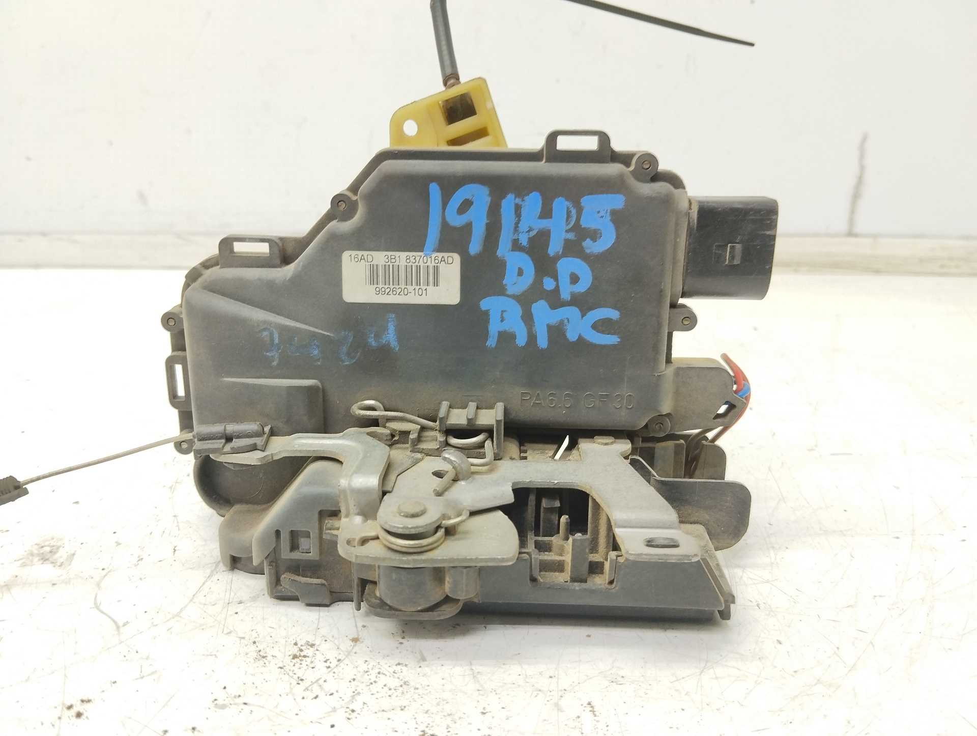 Recambio de cerradura puerta delantera derecha para seat leon (1m1) signo referencia OEM IAM 3B1837016AD 992620101 