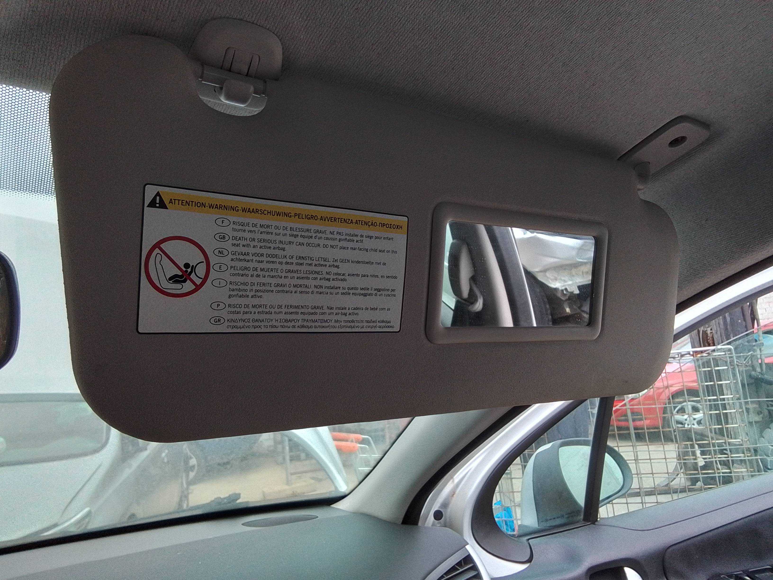 Recambio de parasol derecho para peugeot 207 sw confort referencia OEM IAM   