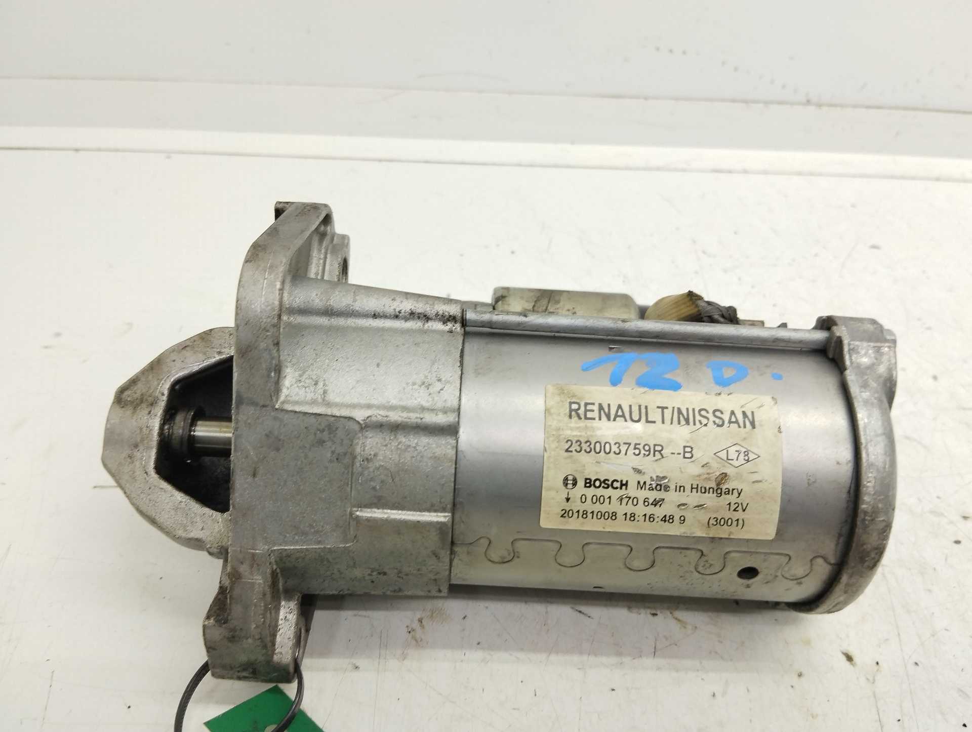 Recambio de motores de arranque para dacia lodgy comfort referencia OEM IAM 233003759R 0001170647 BOSCH