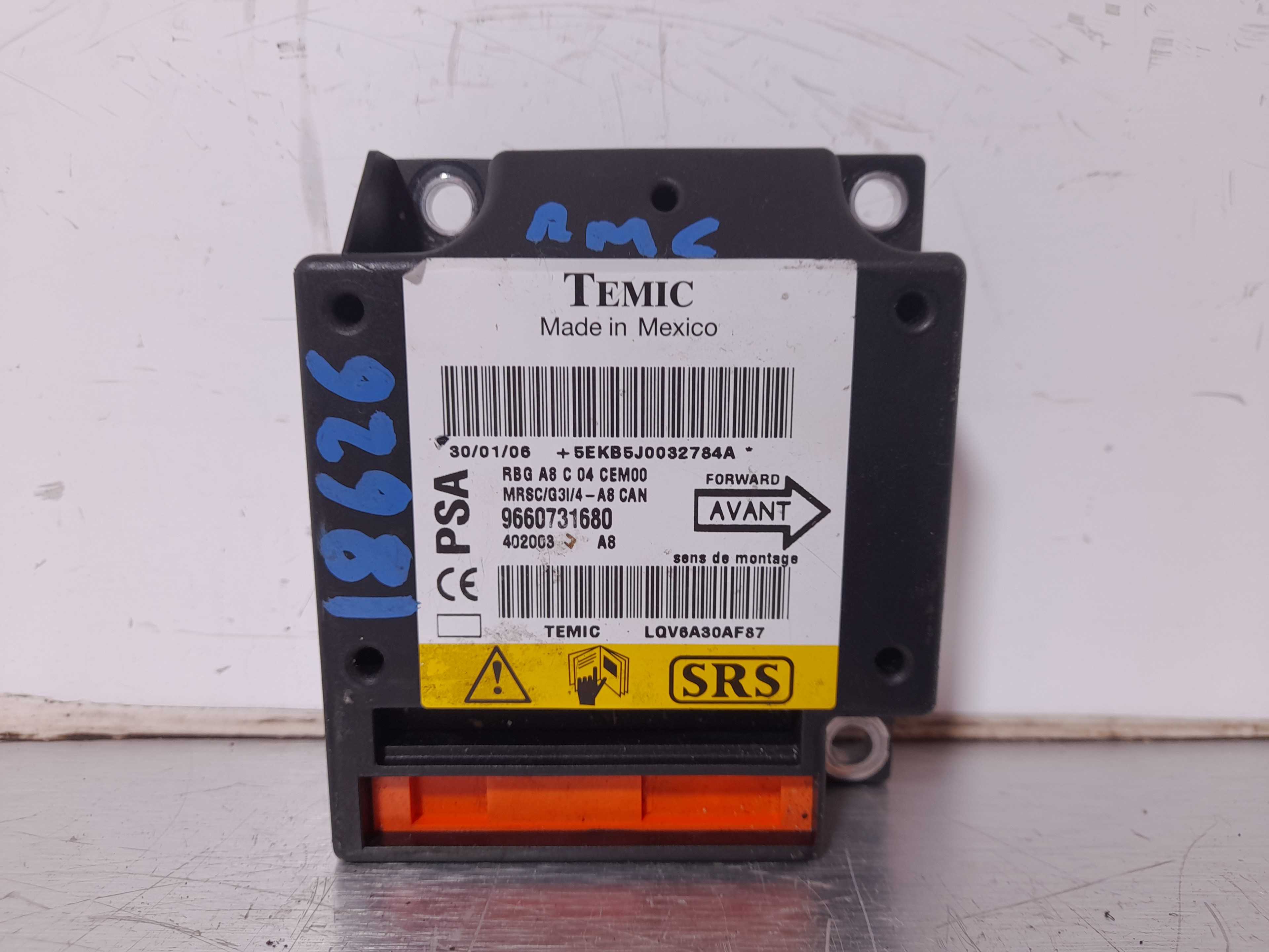 Recambio de centralita airbag para citroën c3 1.1 furio referencia OEM IAM 9660731680 TEMIC 