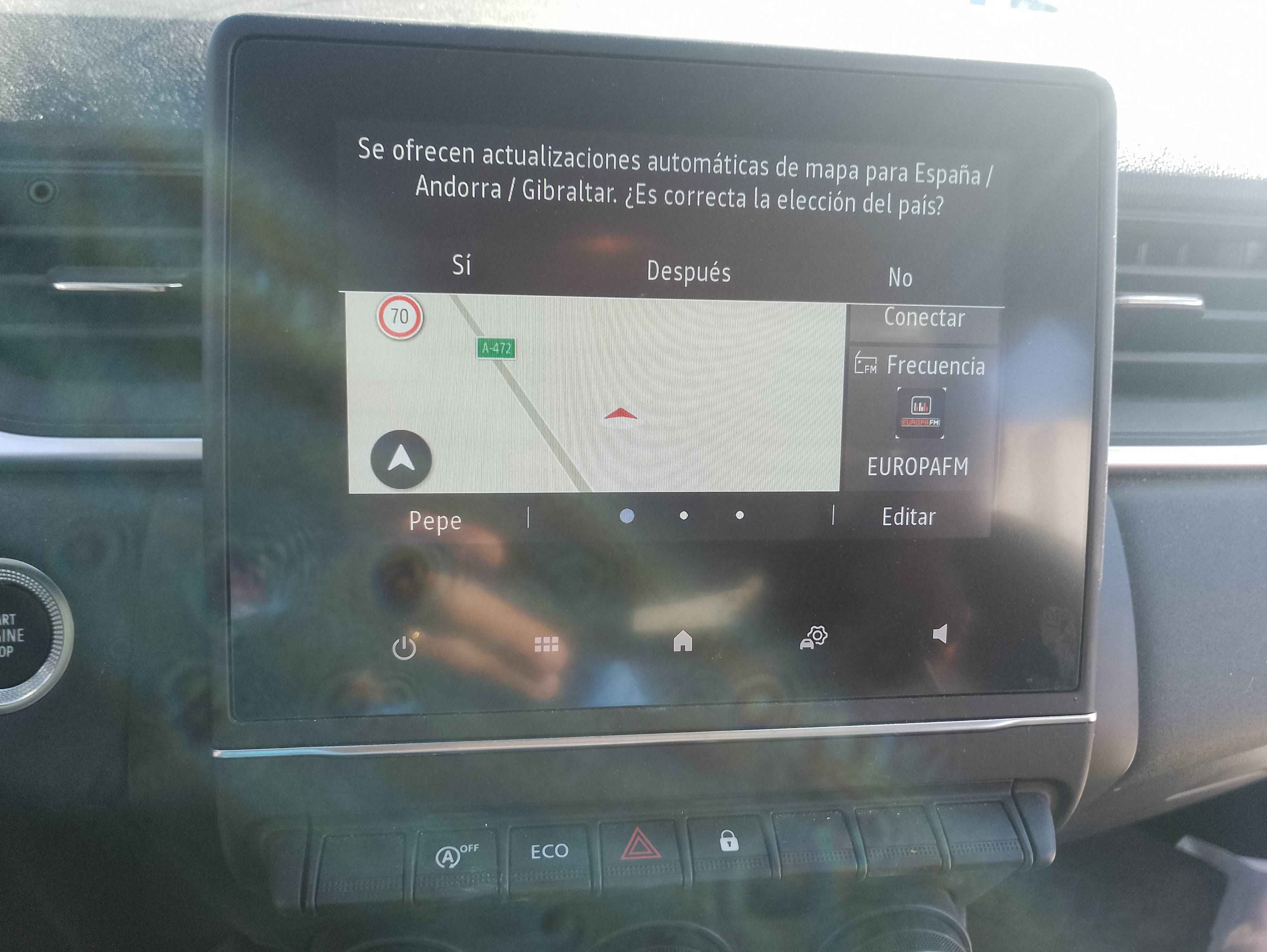 Recambio de pantalla multifuncion para renault captur ii equilibre referencia OEM IAM   