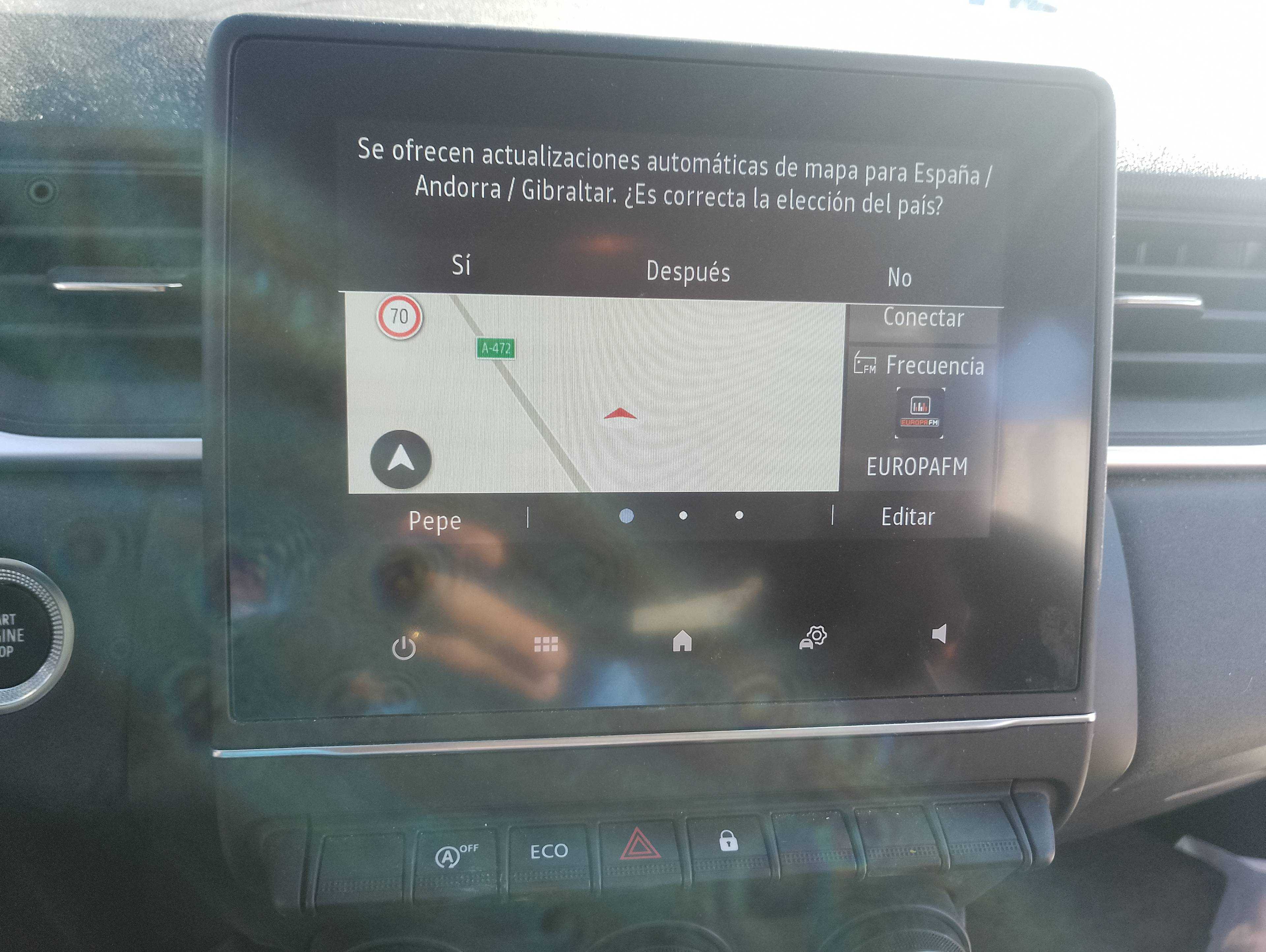 Recambio de pantalla multifuncion para renault captur ii equilibre referencia OEM IAM   