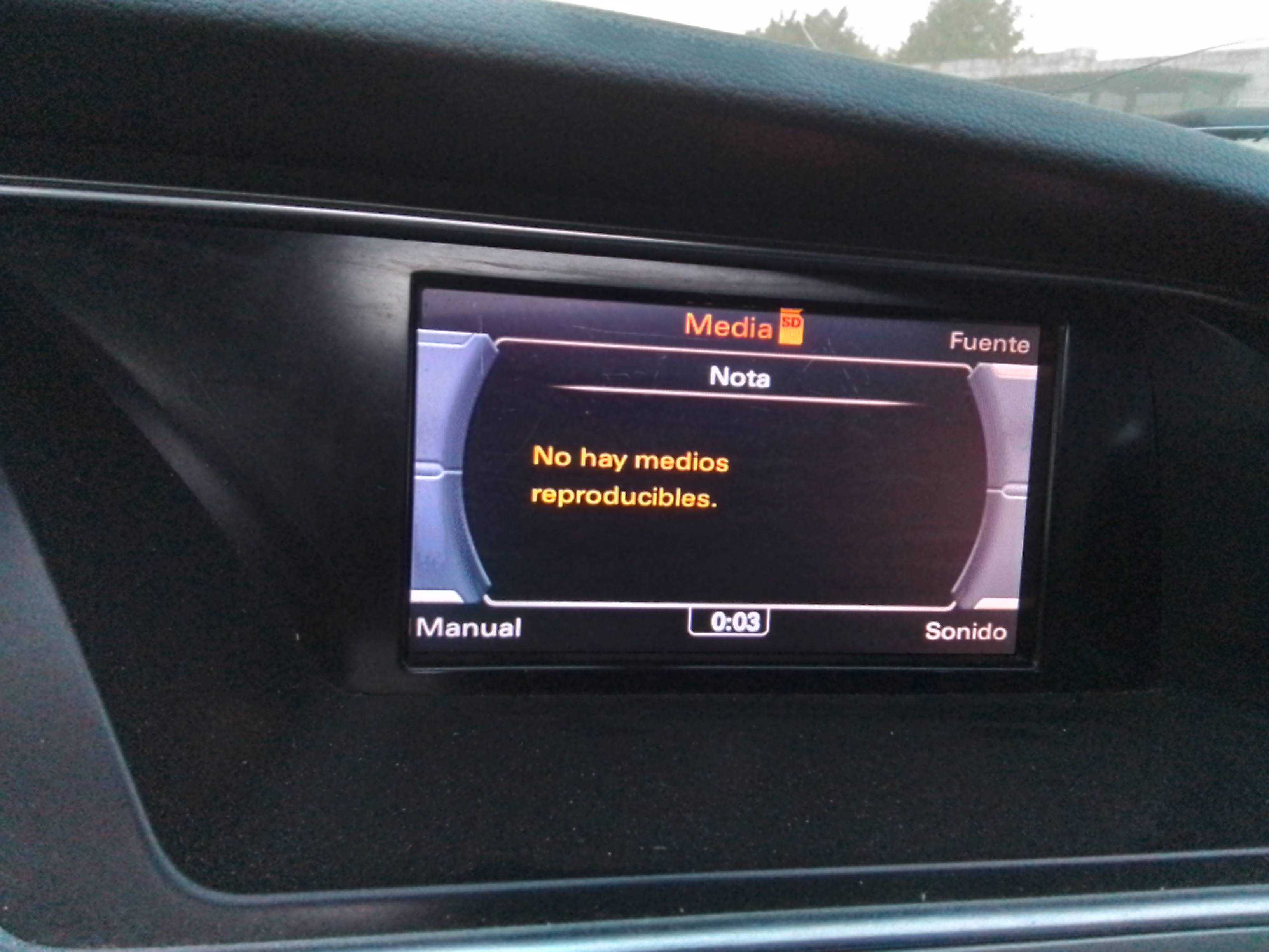 Recambio de pantalla multifuncion para audi a5 sportback (8t) 2.0 16v tfsi referencia OEM IAM   
