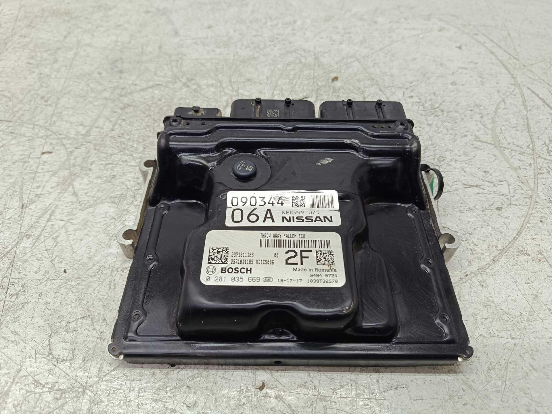 Recambio de centralita motor uce para nissan qashqai (j11) n-style referencia OEM IAM NEC999075 2261101Q1J 