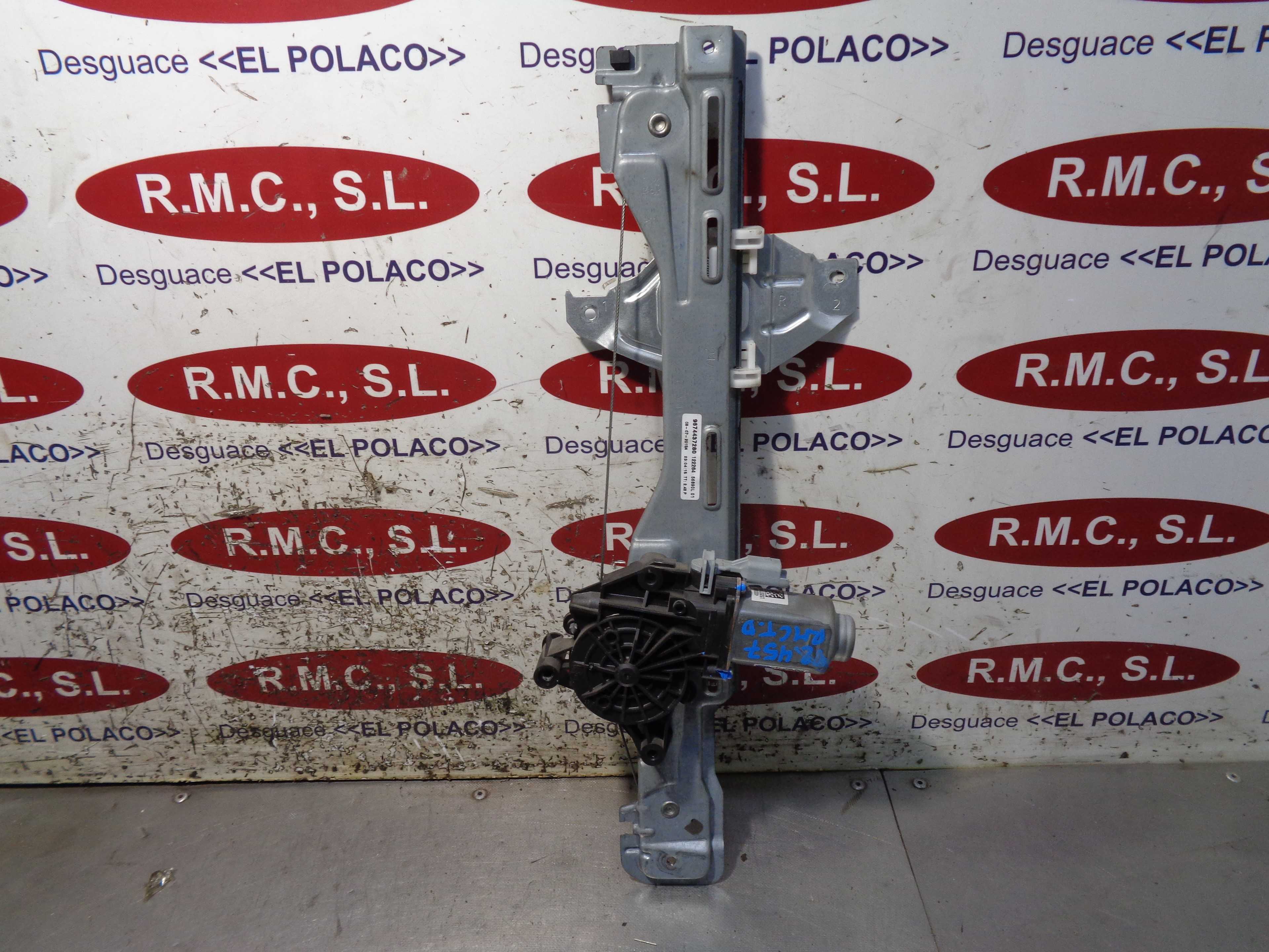 Recambio de elevalunas trasero derecho para citroën c-elysée 1.6 blue-hdi fap referencia OEM IAM 9674437280  