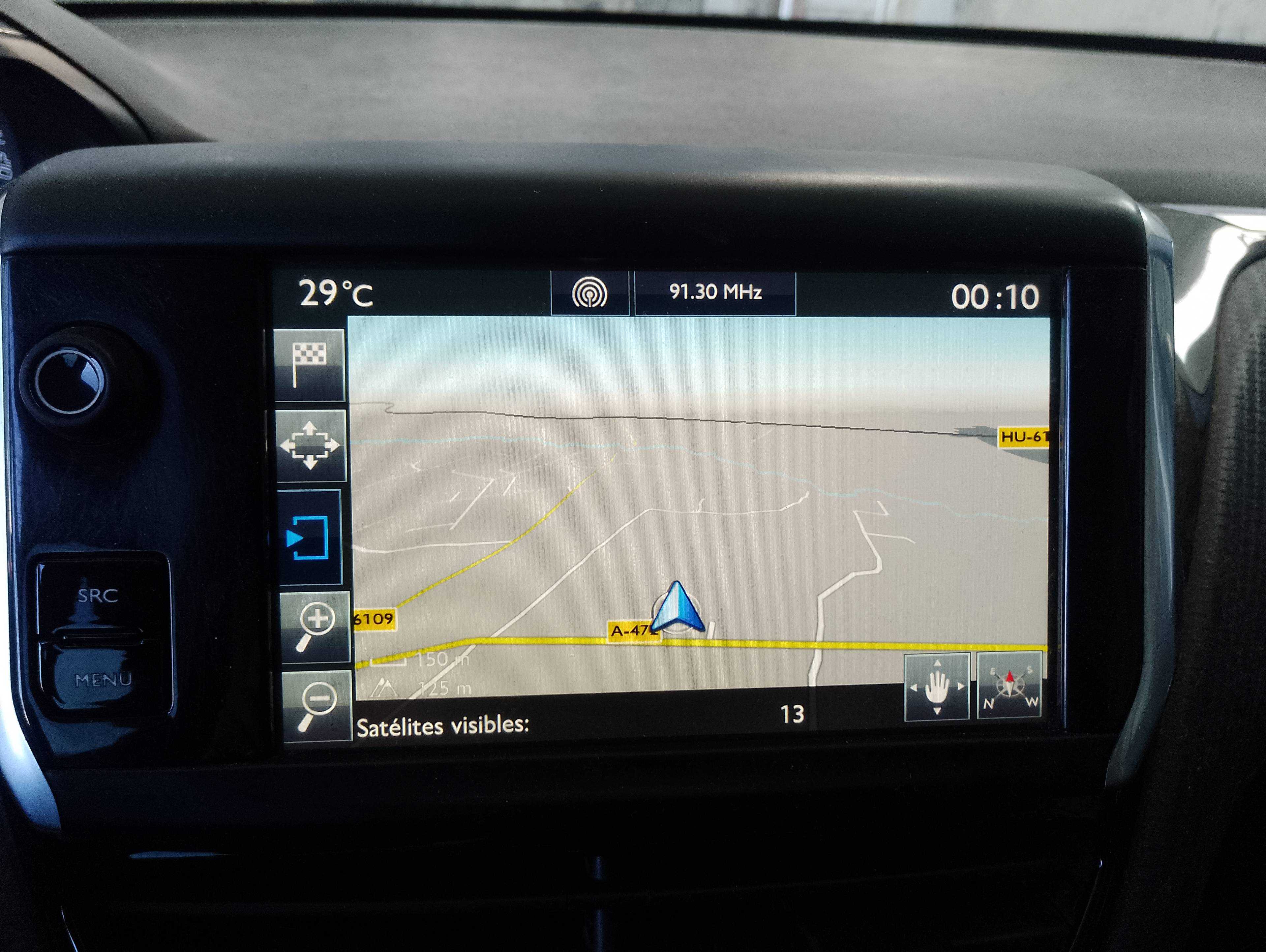Recambio de pantalla multifuncion para peugeot 208 active referencia OEM IAM   
