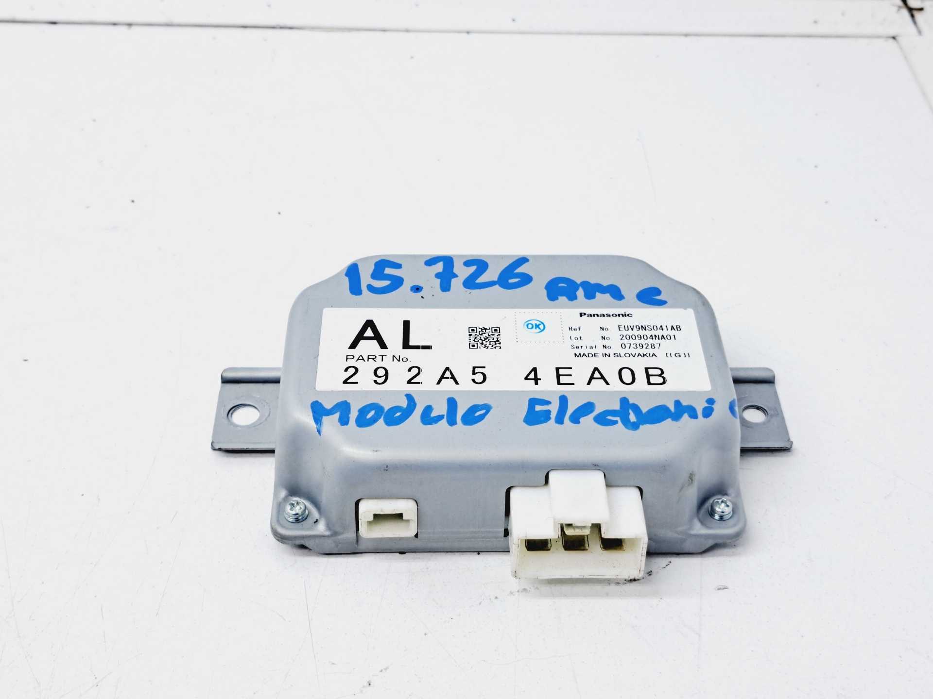 Recambio de modulo electronico para nissan micra v (k14) acenta referencia OEM IAM 292A54EA0B EUV9NS041AB 