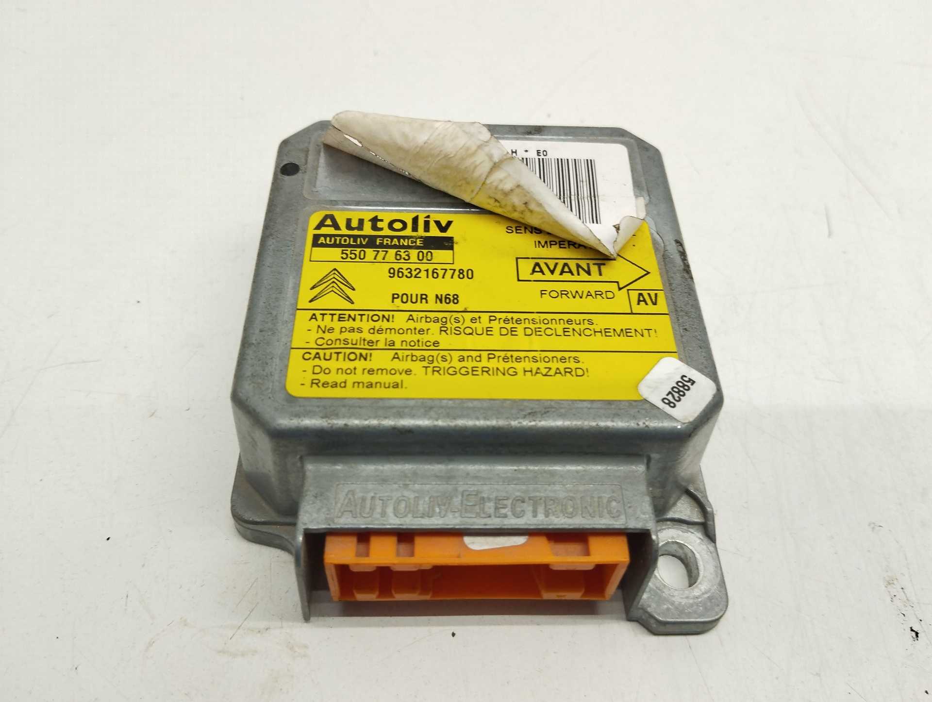 Recambio de centralita airbag para citroën xsara picasso 1.8 16v referencia OEM IAM 9632167780 550776300 