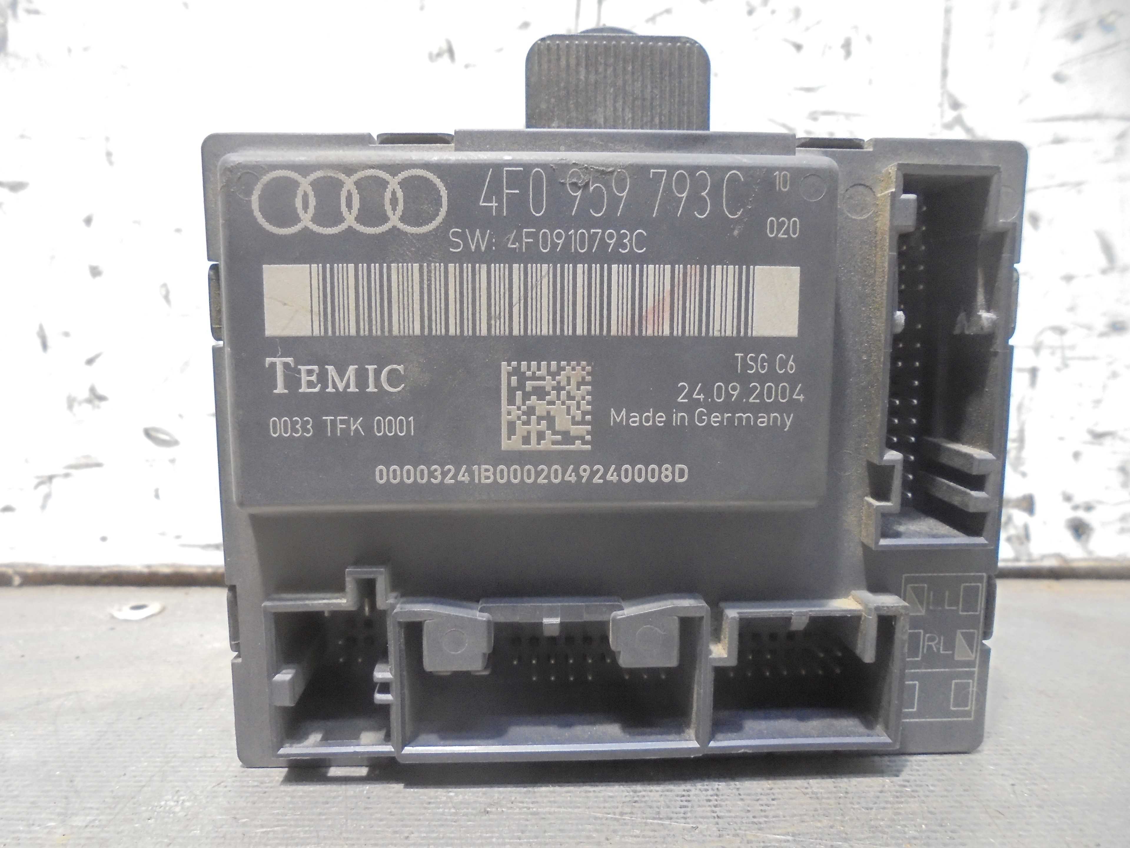 Recambio de centralita cierre para audi a6 berlina (4f2) 2.0 tdi referencia OEM IAM 4F0959793C 4F0910793C 0033TFK0001