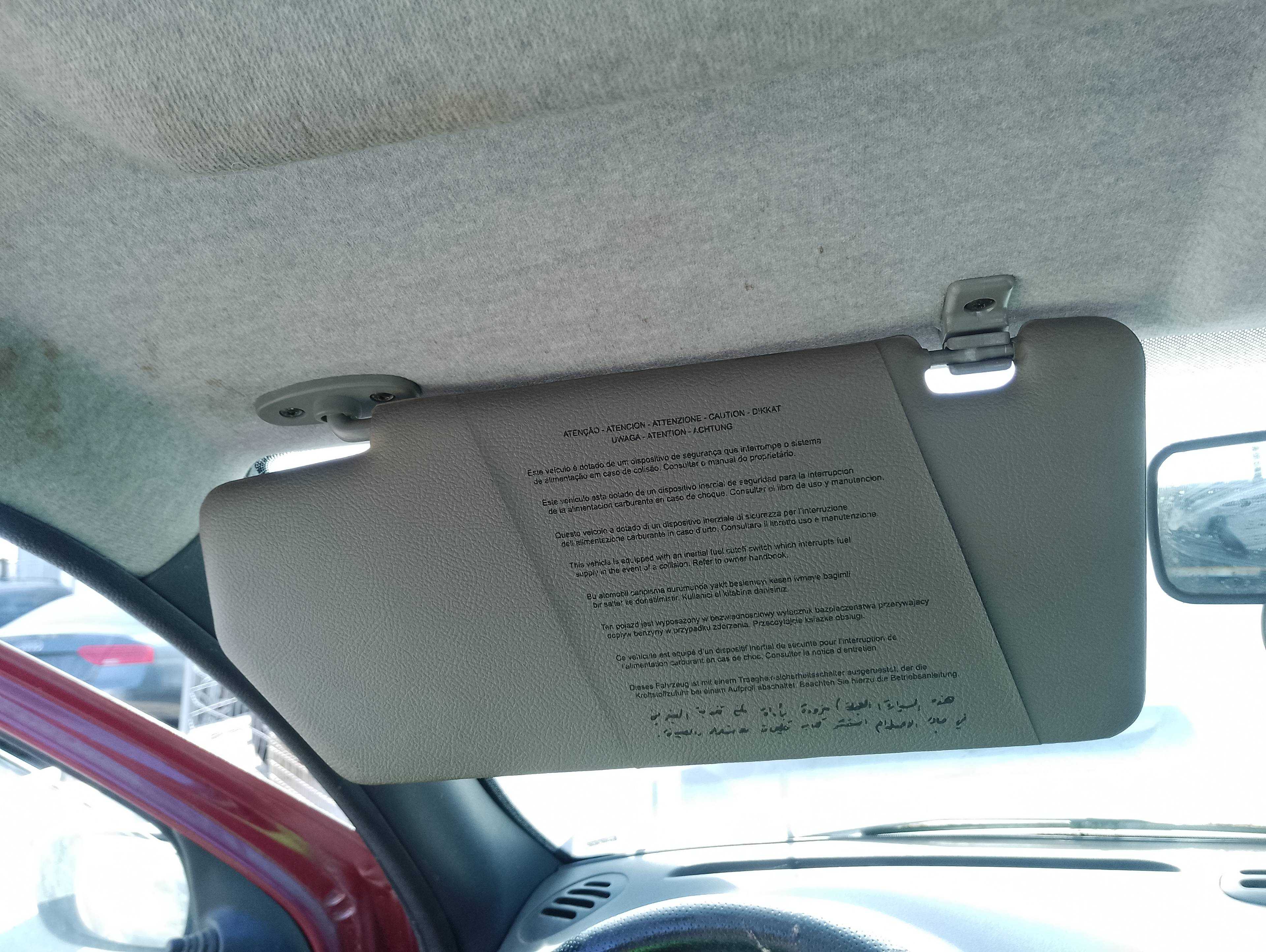 Recambio de parasol izquierdo para fiat strada (278) 1.9 jtd referencia OEM IAM   
