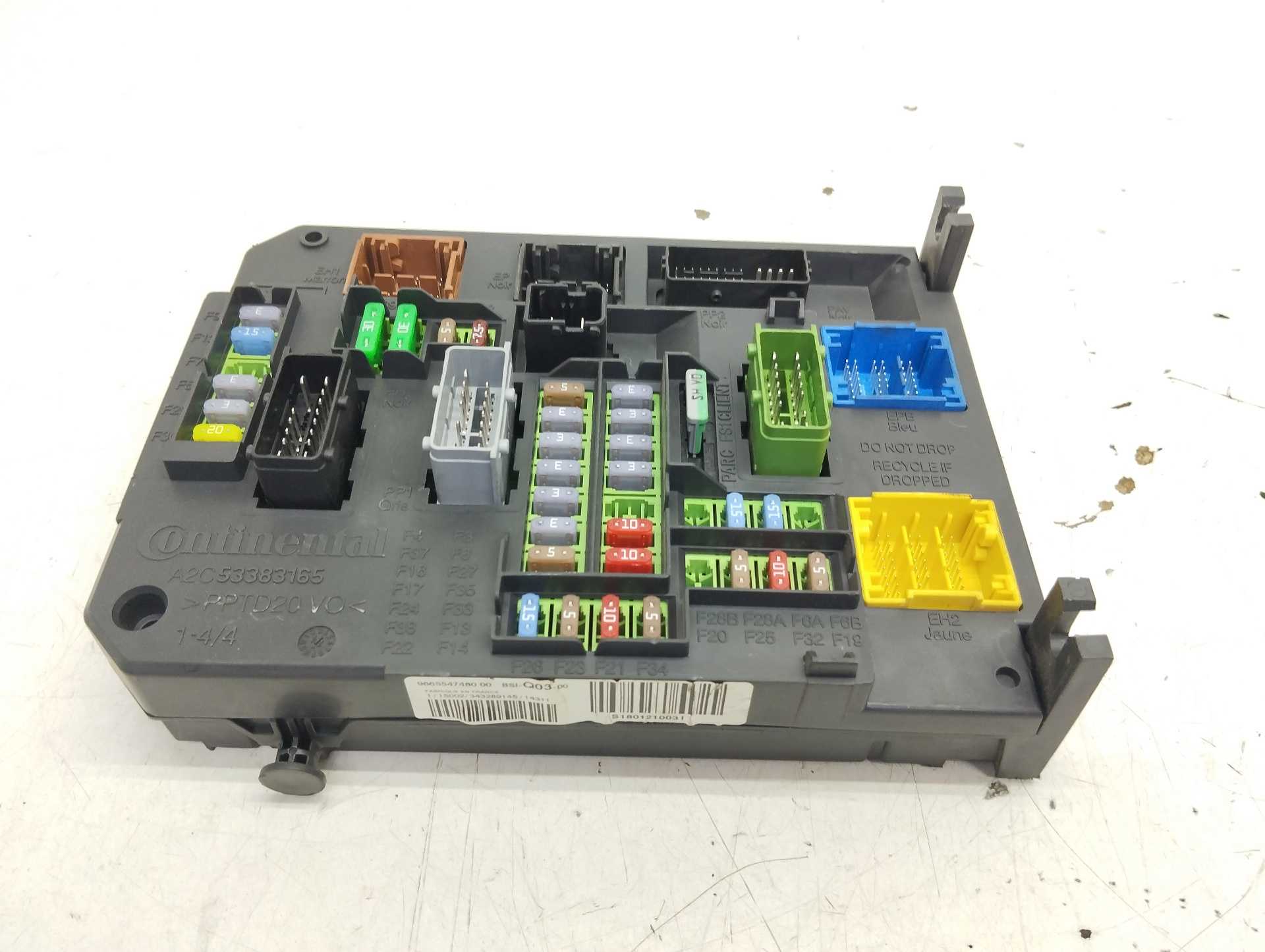 Recambio de centralita bsi para citroën c4 lim. 1.6 hdi fap referencia OEM IAM 966554748000 A2C53383165 CONTINENTAL