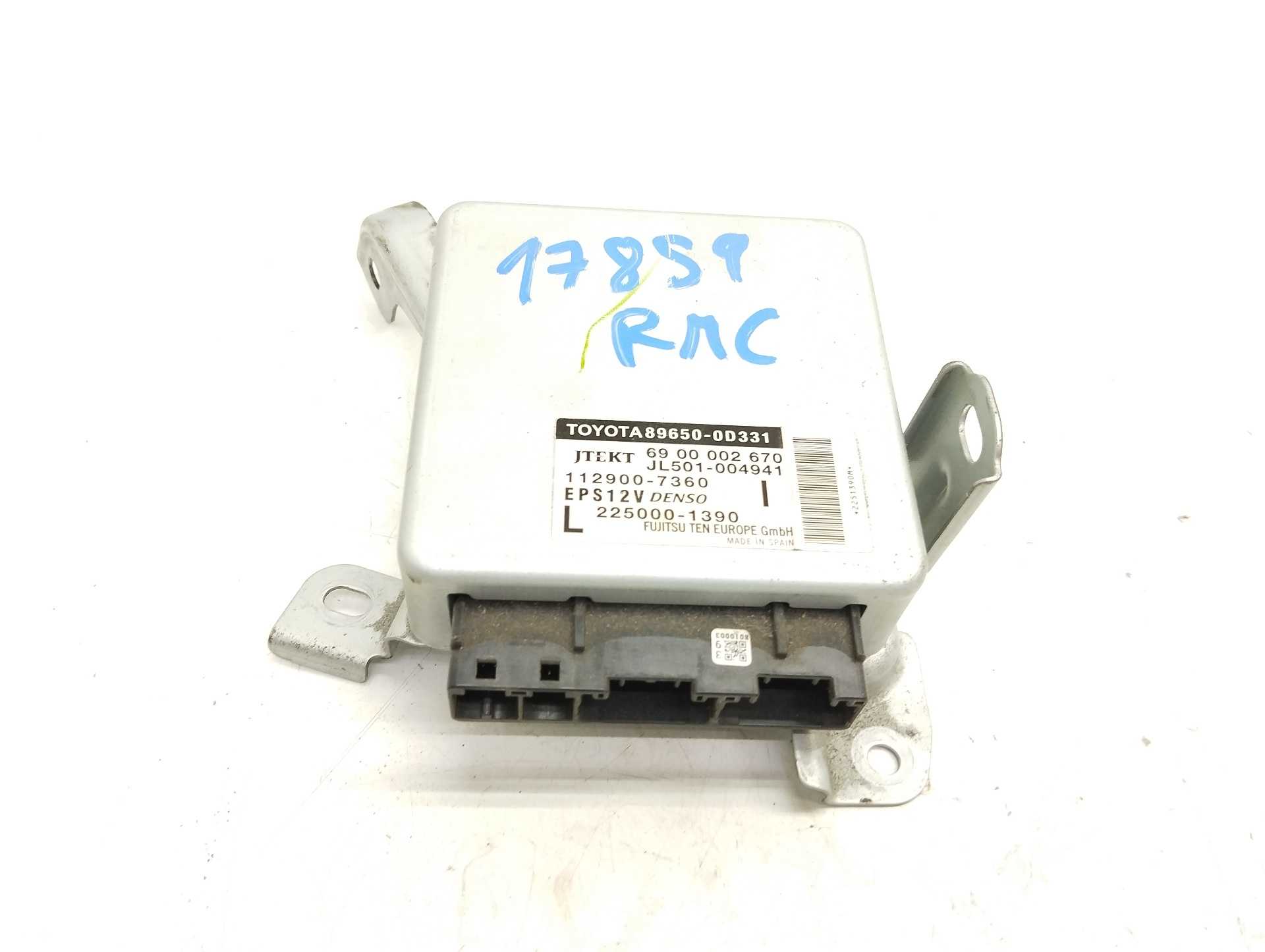 Recambio de centralita direccion para toyota yaris active hybrid referencia OEM IAM 896500D331 2250001390 6900002670 1129007360