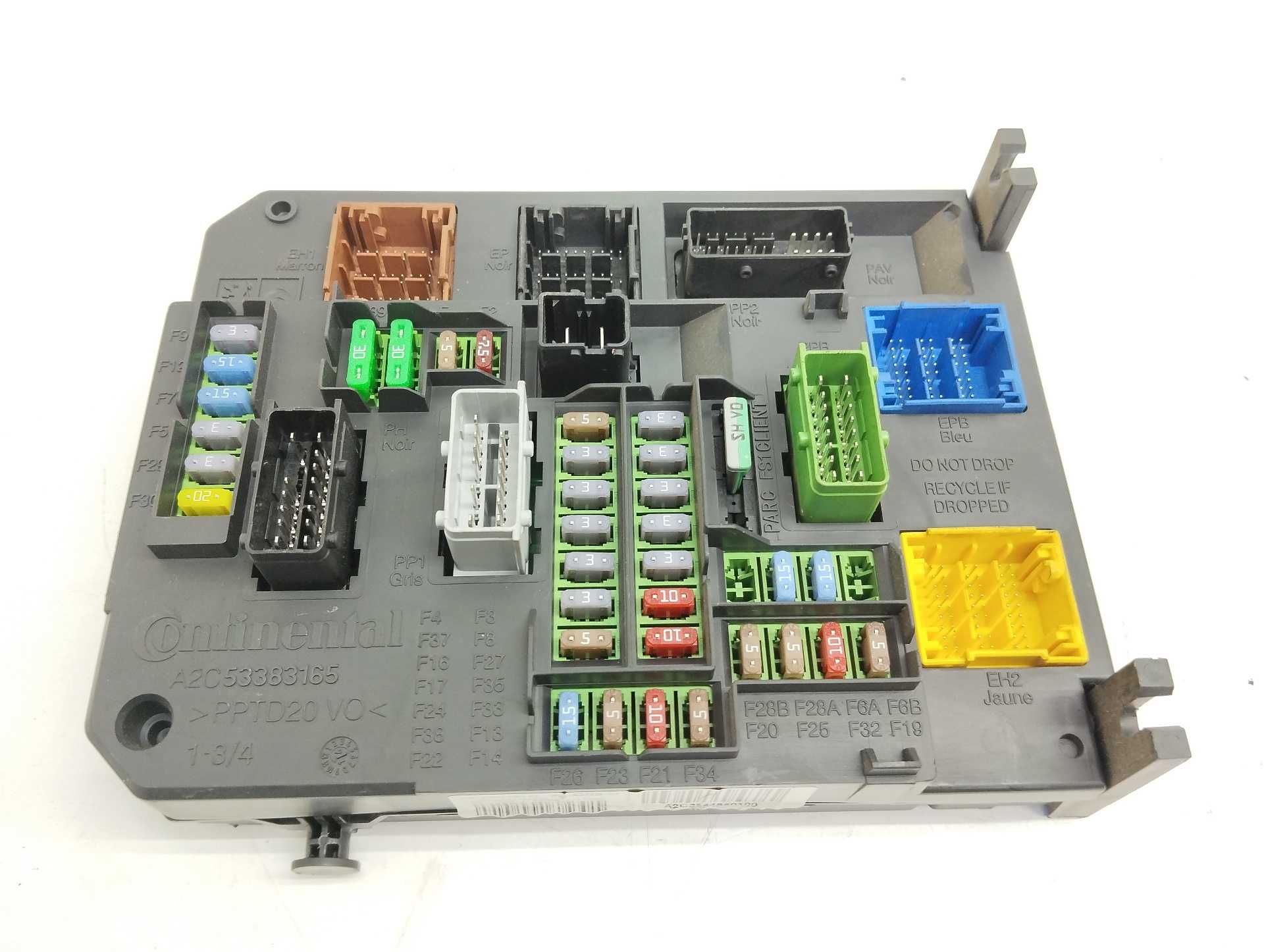 Recambio de centralita bsi para citroën c4 lim. live referencia OEM IAM 981233438001 A2C53383165 CONTINENTAL