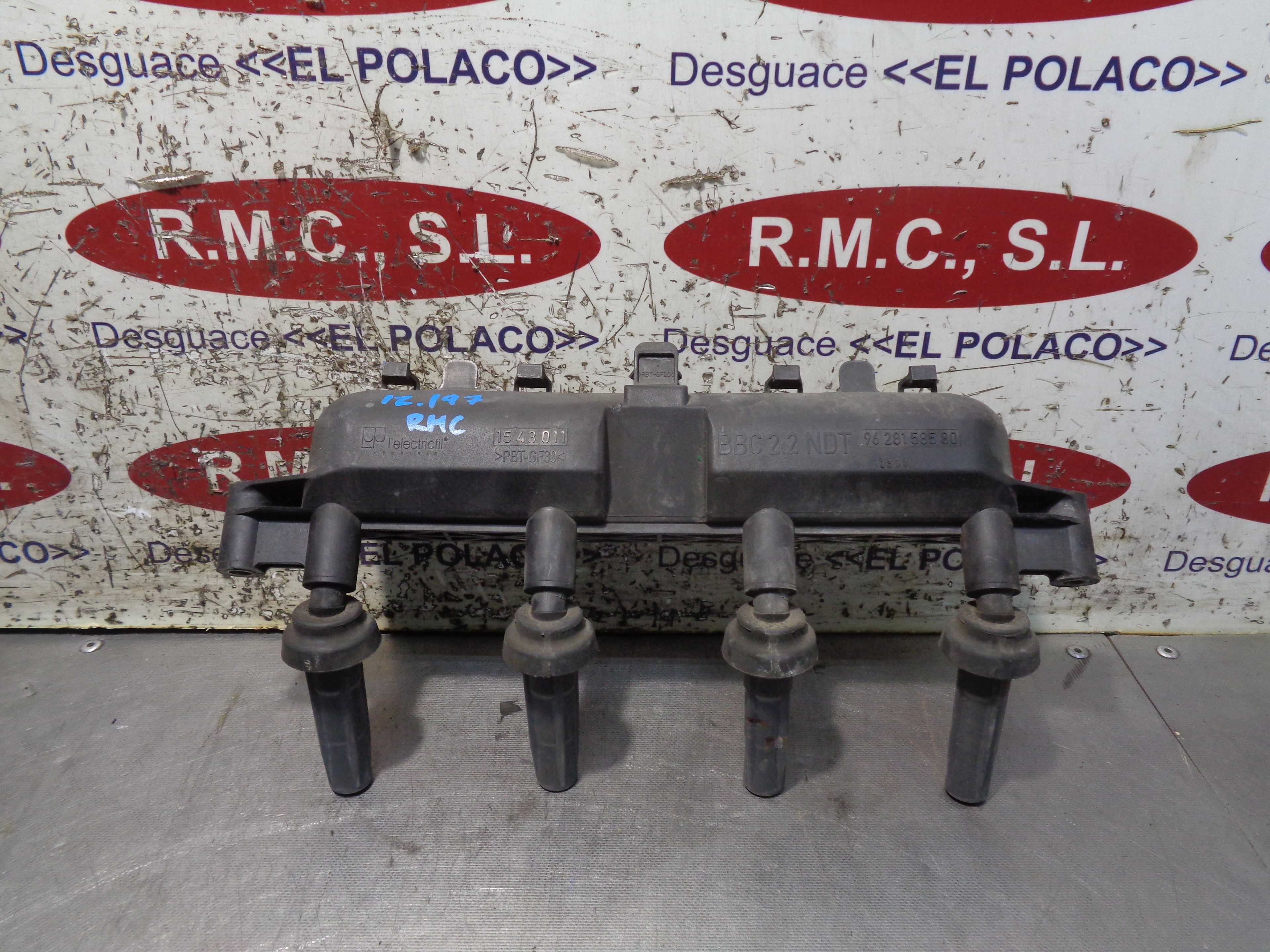 Recambio de bobina encendido para peugeot 206 berlina xr referencia OEM IAM 9628158580  