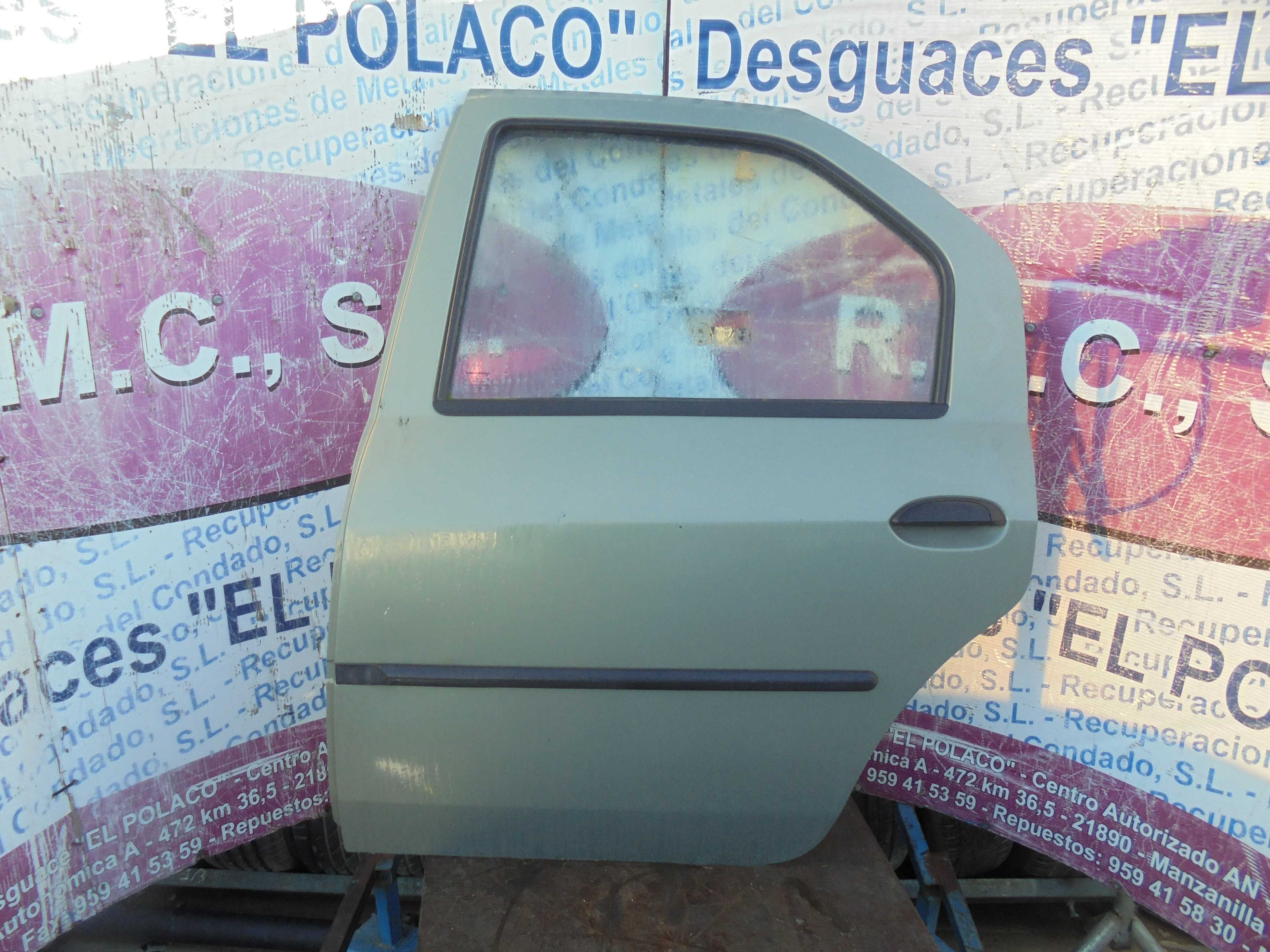 Recambio de puerta trasera izquierda para dacia logan ambiance referencia OEM IAM   