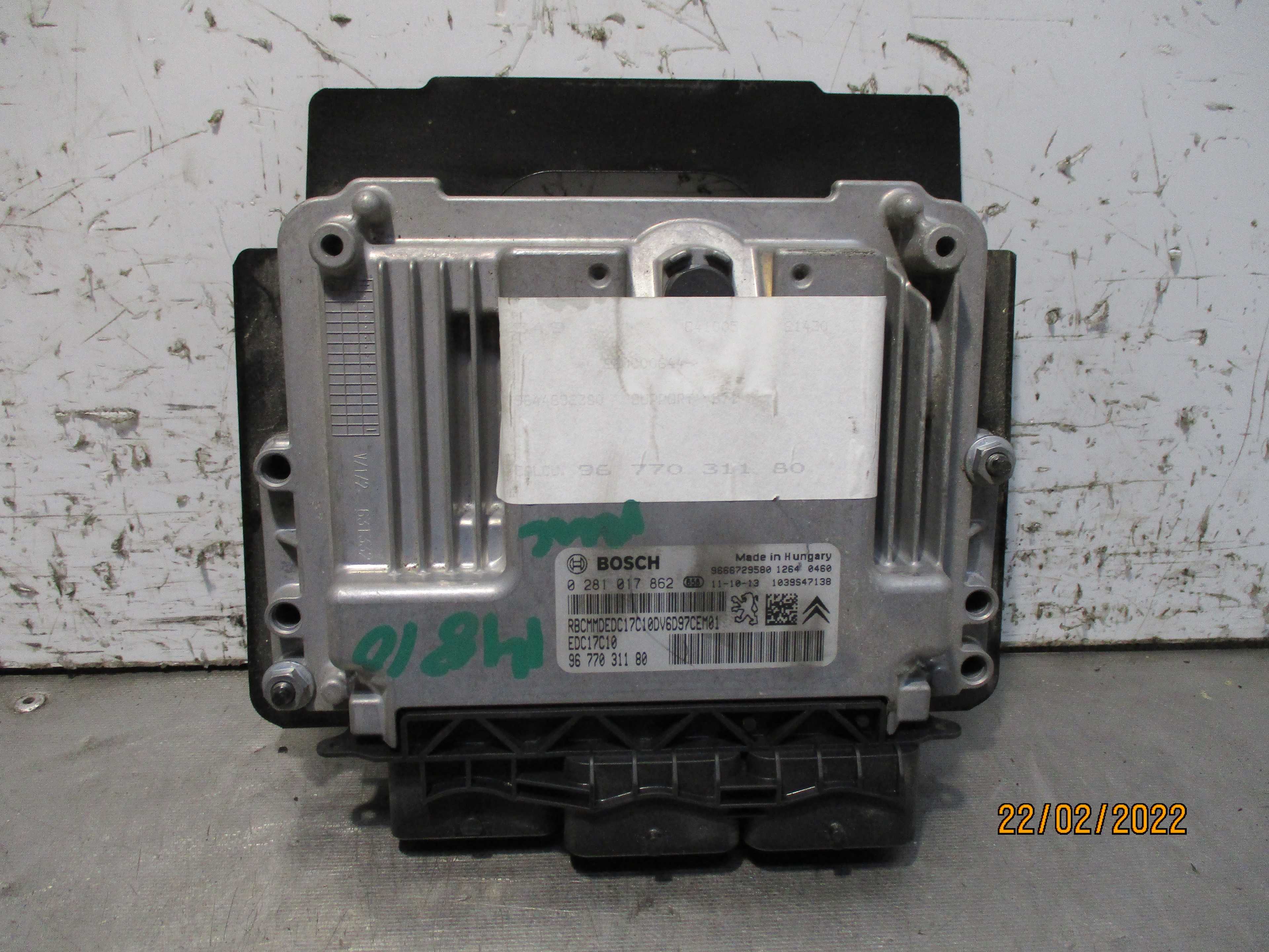 Recambio de centralita motor uce para citroën c4 lim. seduction referencia OEM IAM 9677031180 EDC17C10 0281017862