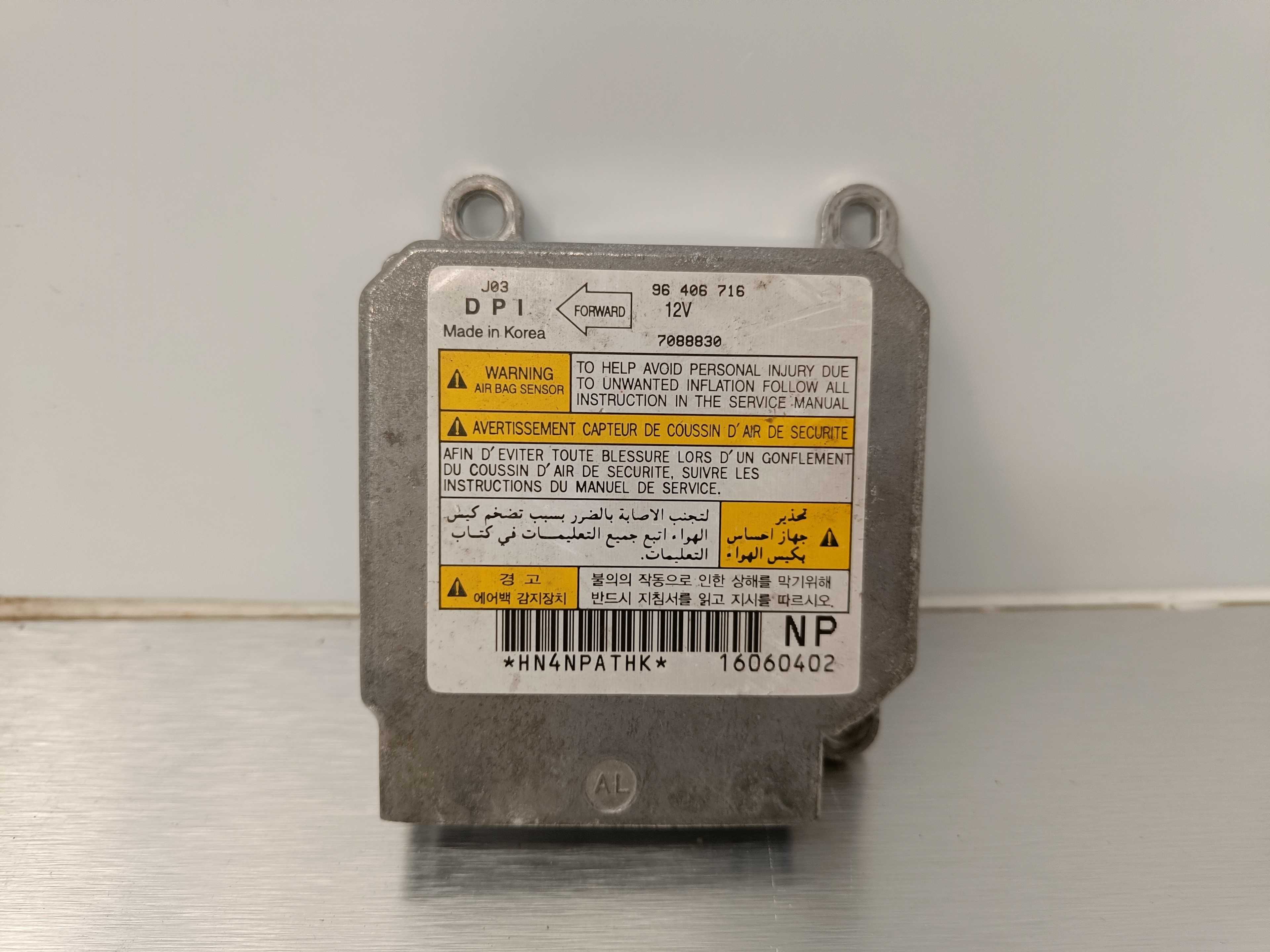 Recambio de centralita airbag para daewoo lacetti se referencia OEM IAM 96406716  