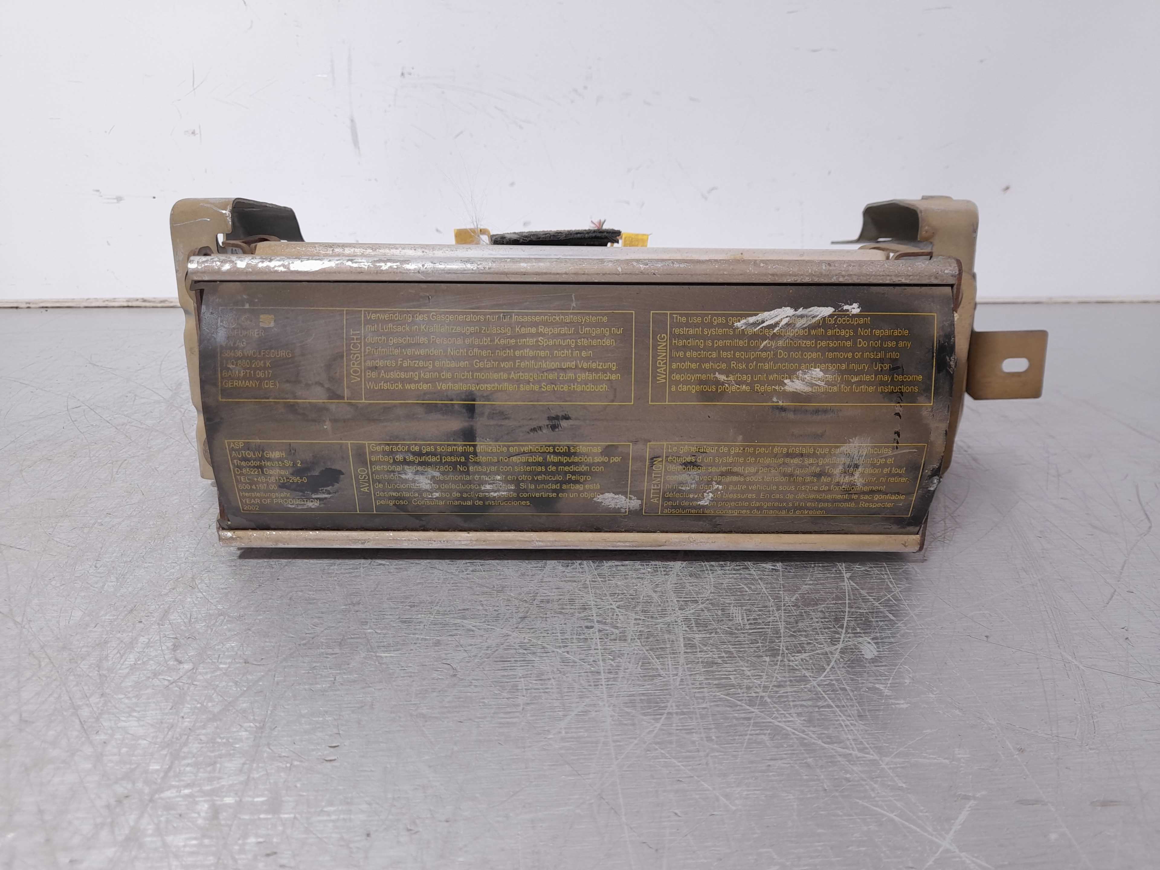 Recambio de airbag delantero derecho para seat leon (1m1) signo referencia OEM IAM 1J0880204K  