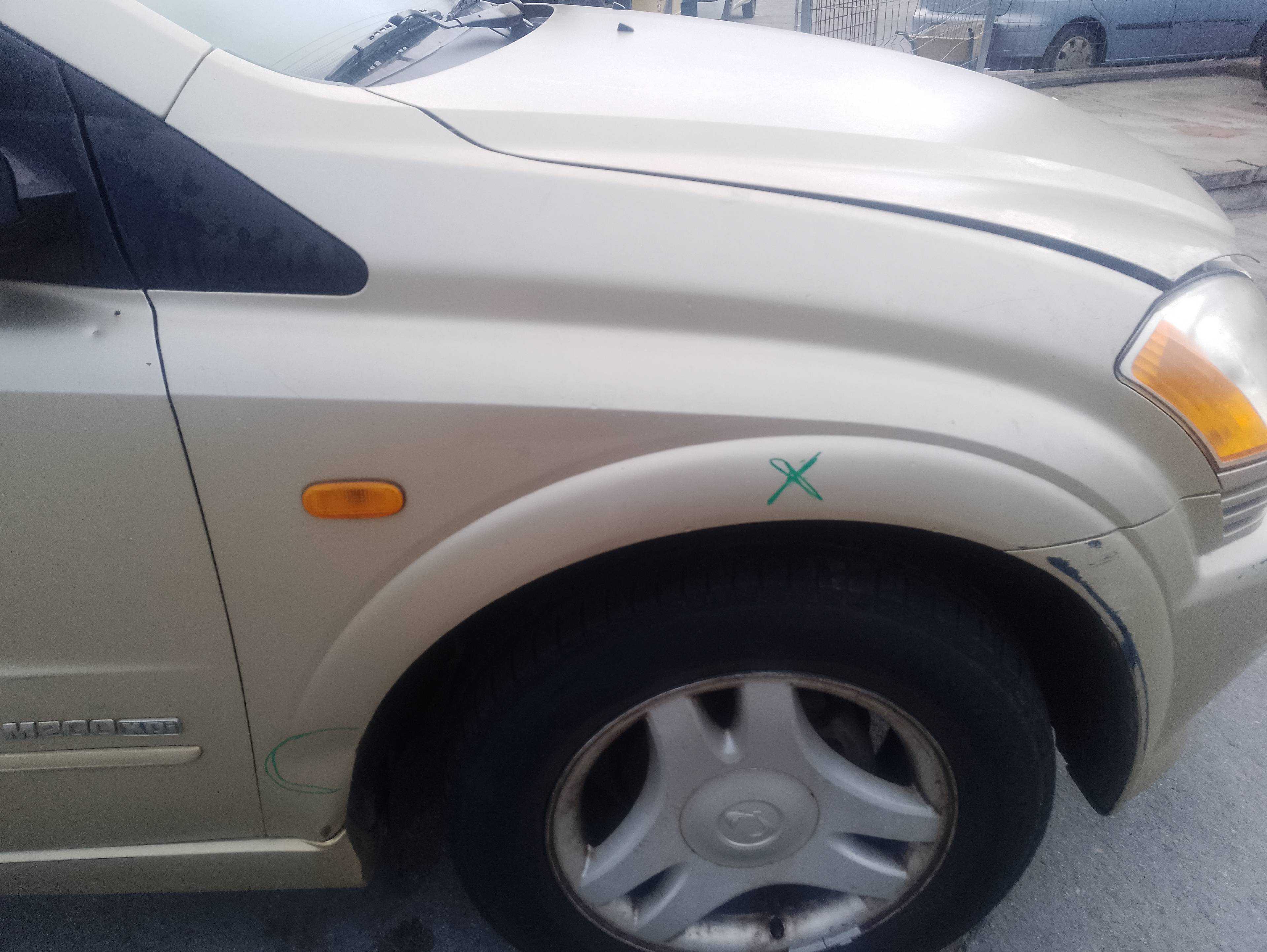 Recambio de aleta delantera derecha para ssangyong kyron 200 xdi limited referencia OEM IAM   