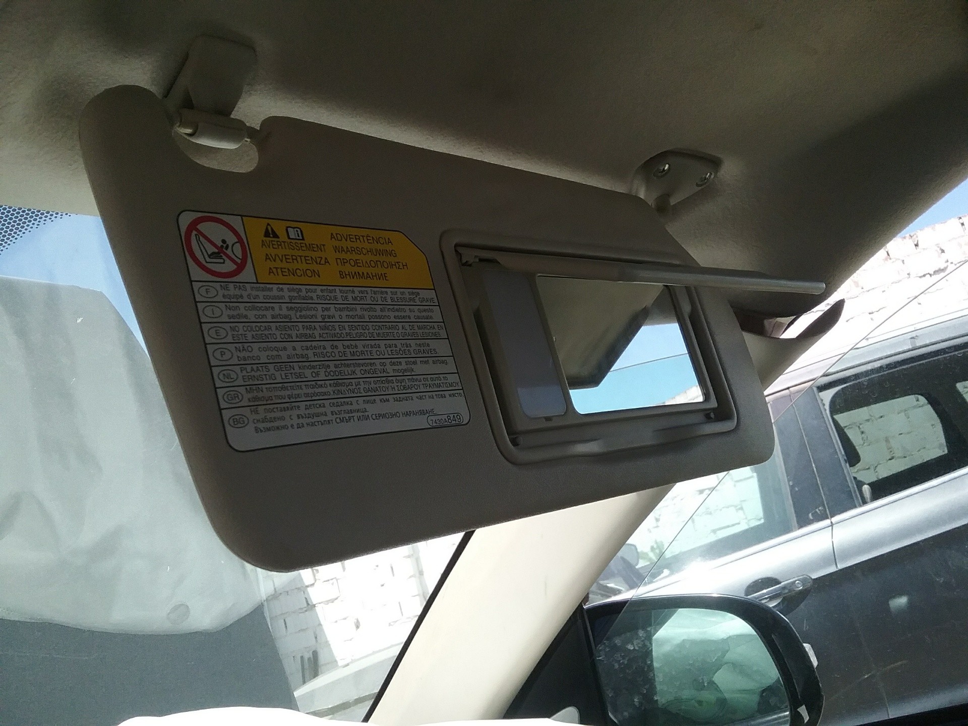 Recambio de parasol derecho para mitsubishi outlander (cw0) challenge 4wd referencia OEM IAM   