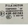 Recambio de luna trasera izquierda para peugeot 208 allure referencia OEM IAM 43R001583  