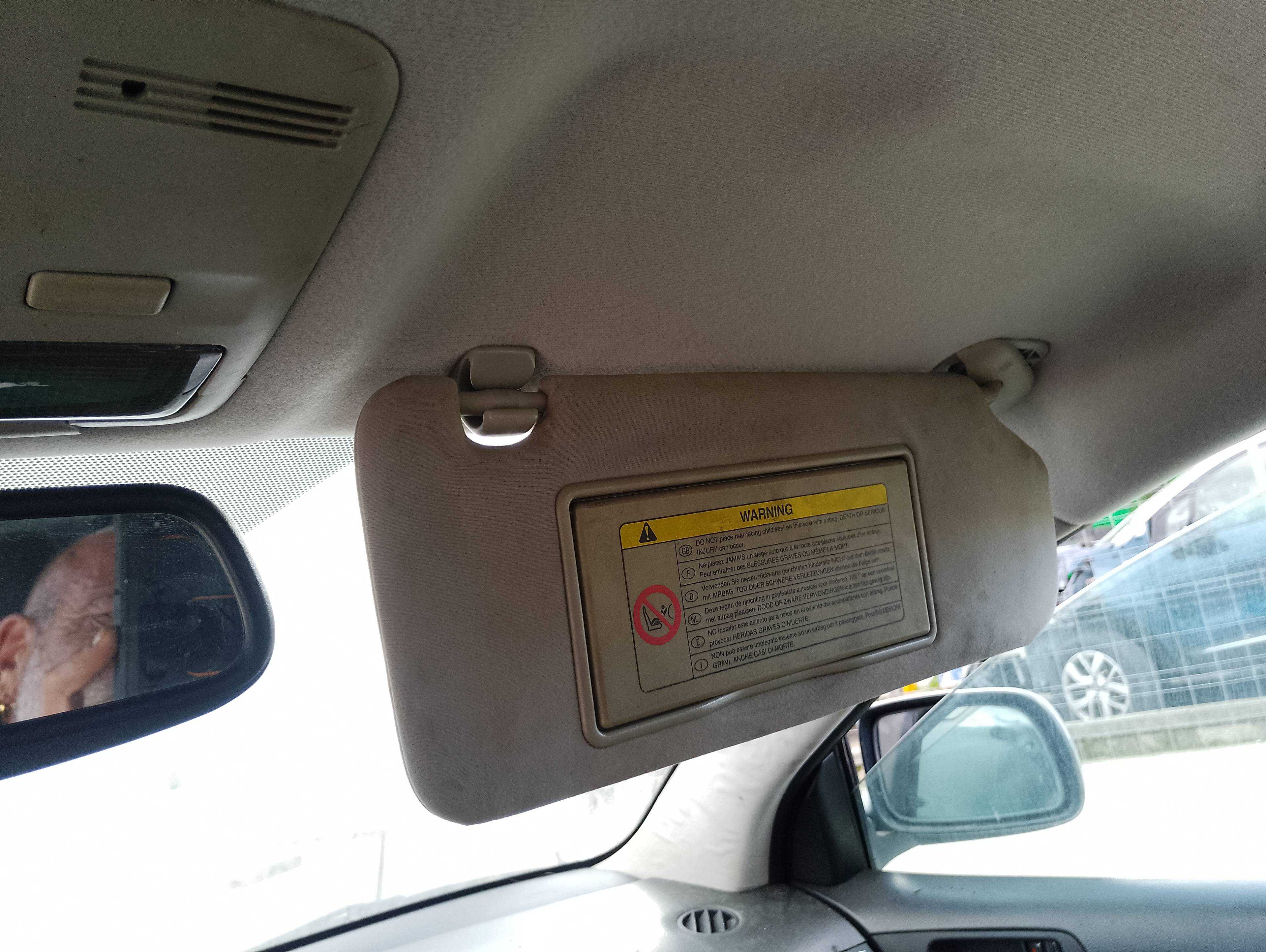Recambio de parasol derecho para toyota avensis berlina (t25) 2.0 d4-d executive berlina (5-ptas.) referencia OEM IAM   