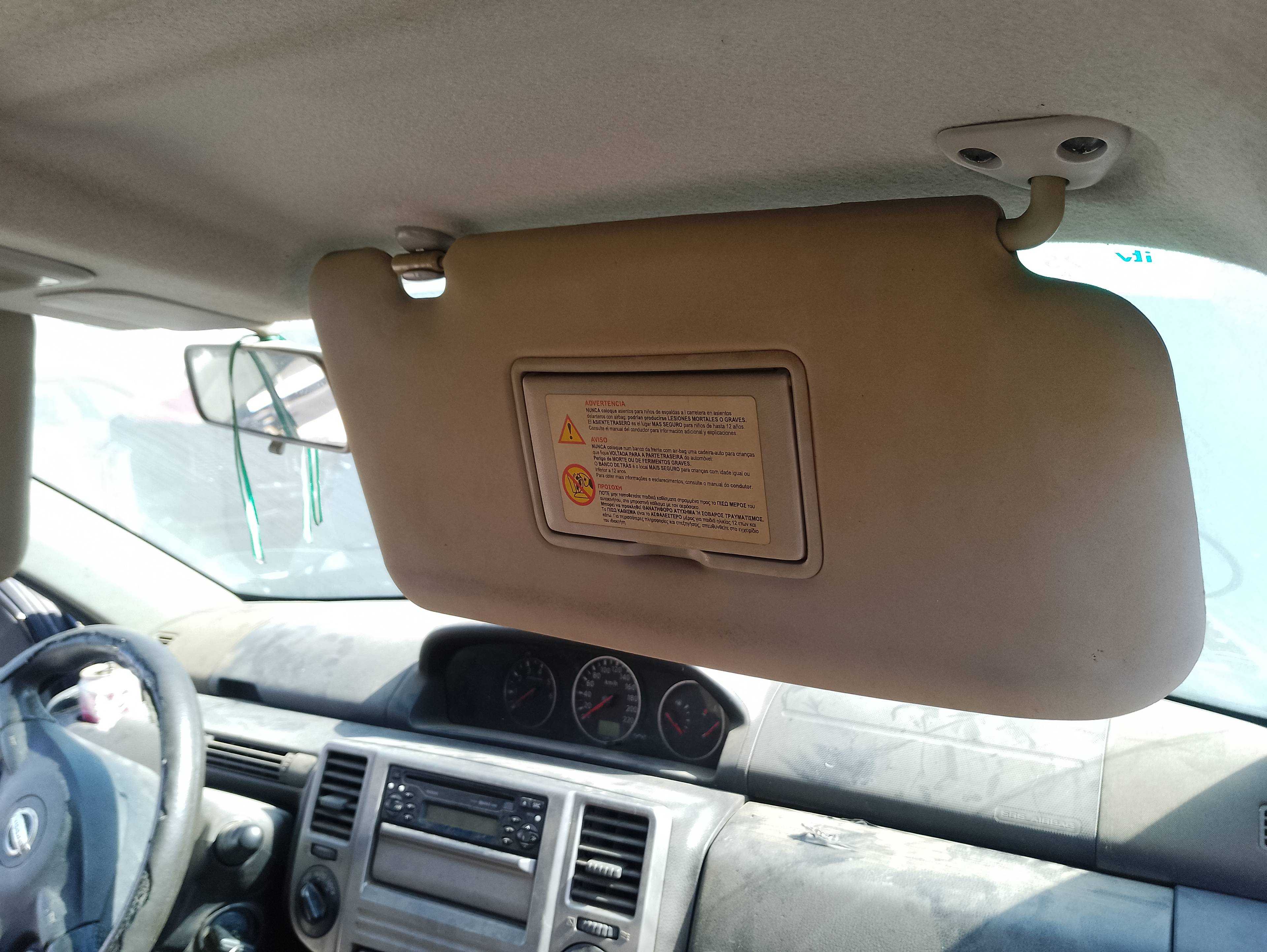Recambio de parasol derecho para nissan x-trail (t30) comfort referencia OEM IAM   