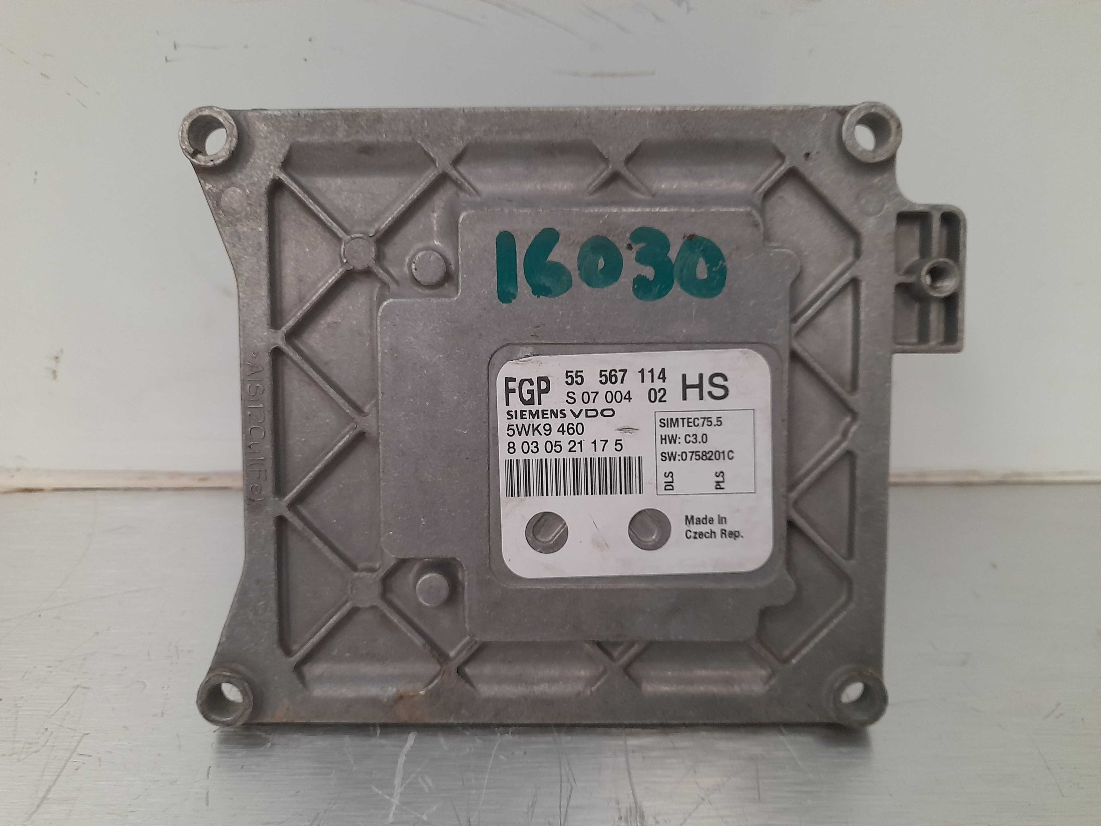 Recambio de centralita motor uce para opel astra h ber. cosmo referencia OEM IAM 55567114  