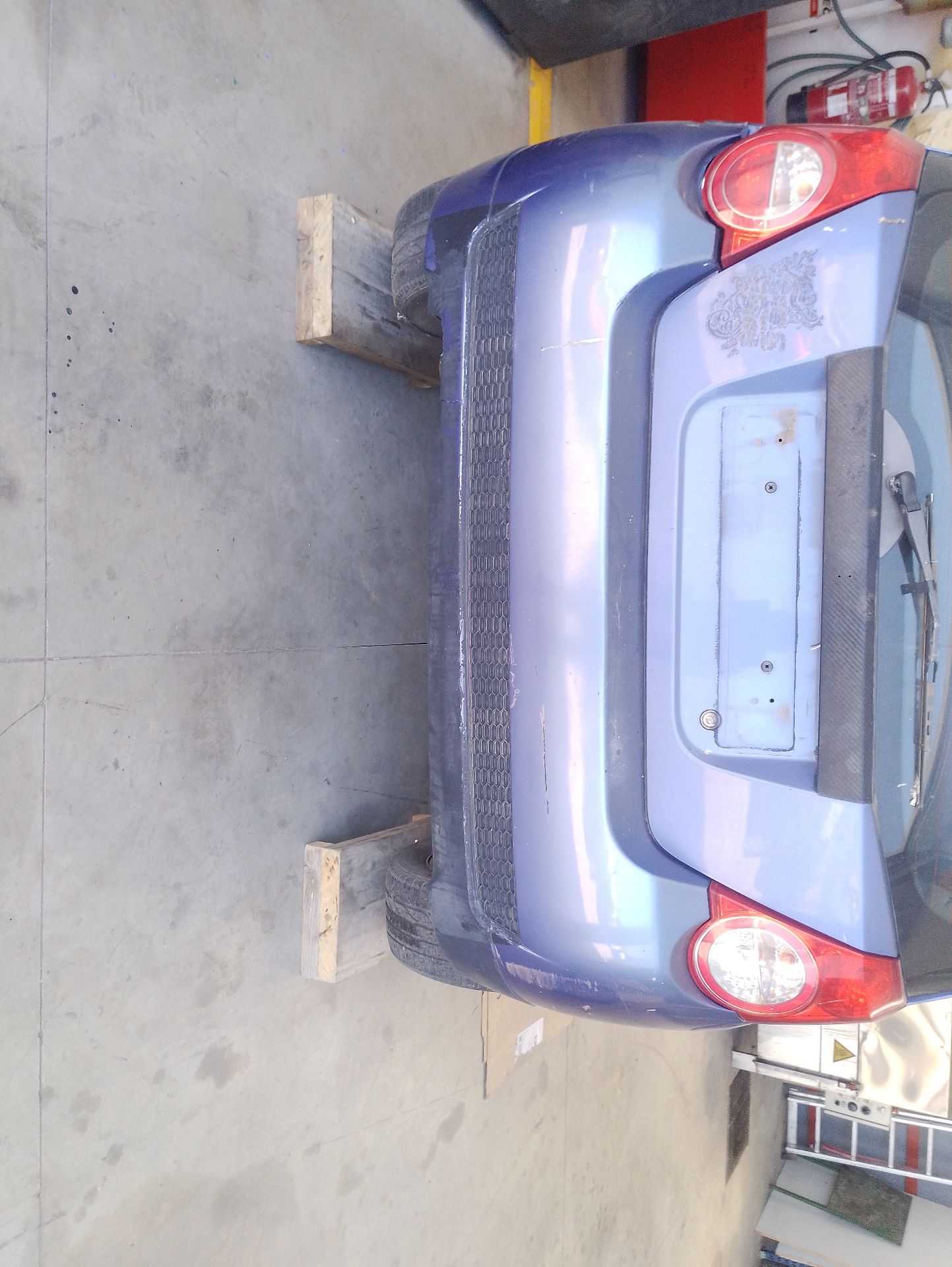 Recambio de paragolpes trasero para chevrolet aveo / kalos hatchback (t250, t255) 1.4 referencia OEM IAM 96808256  