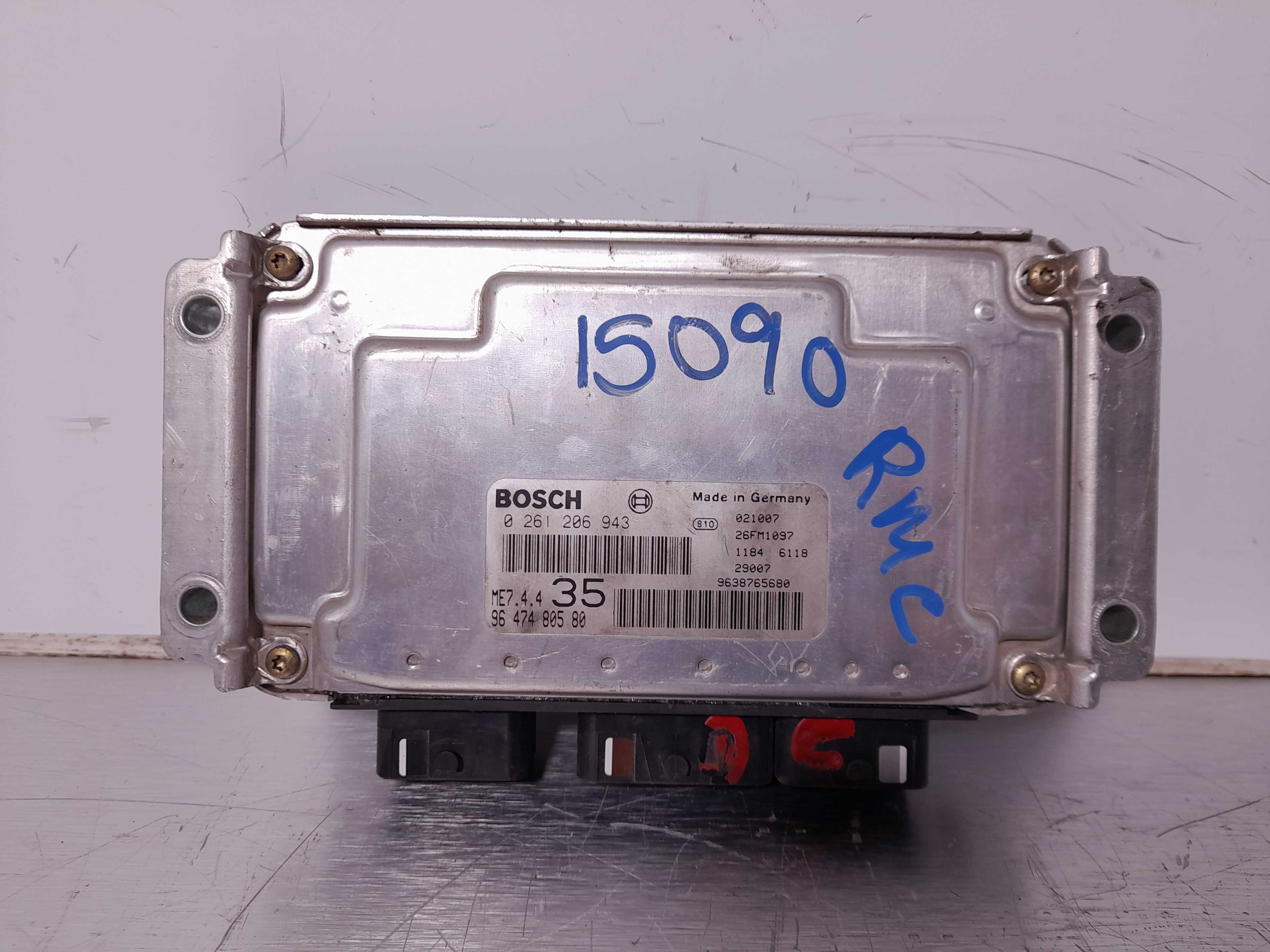 Recambio de centralita motor uce para peugeot 307 (s1) xt referencia OEM IAM 9647480580 0261206943 BOSCH