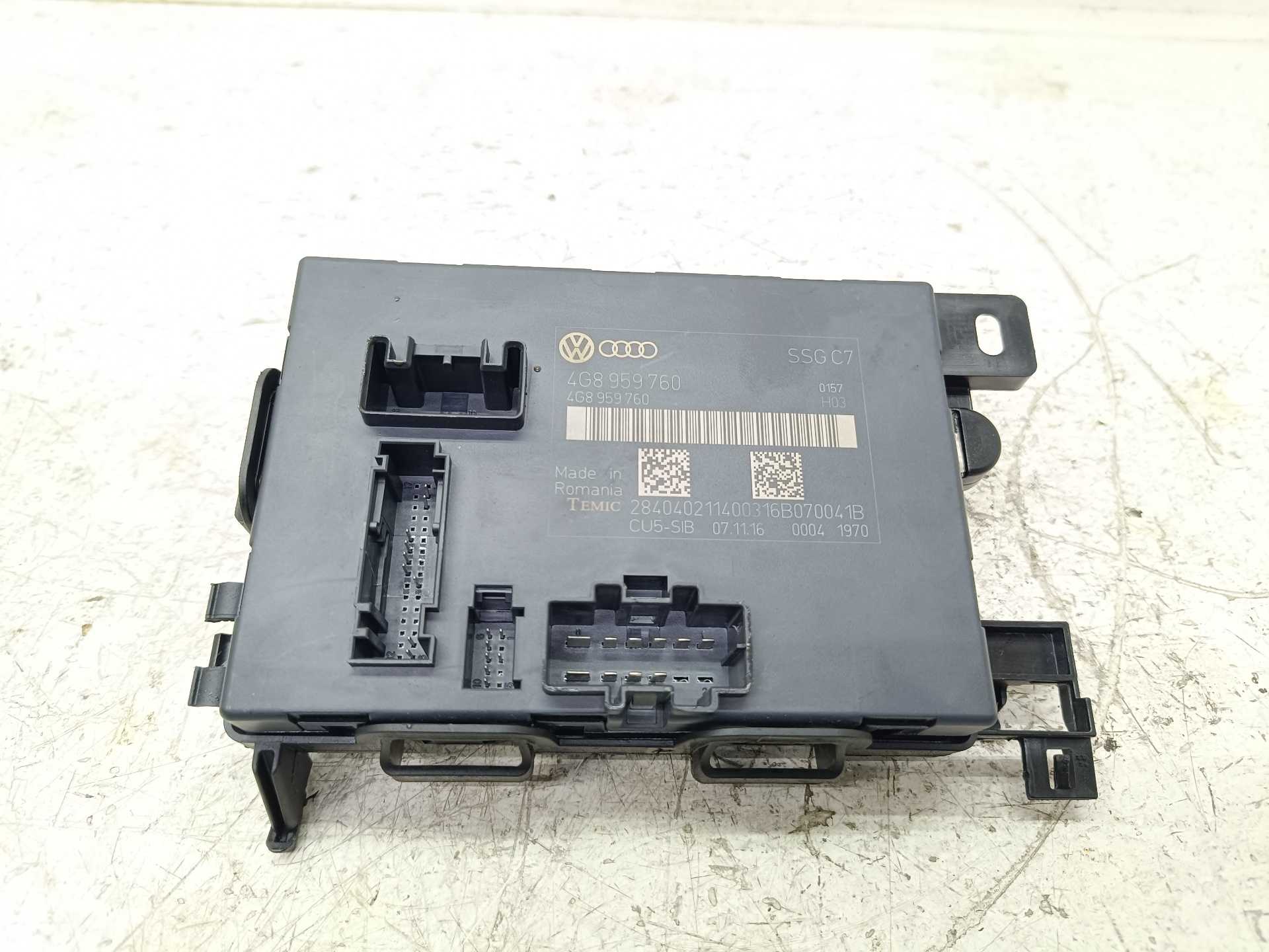 Recambio de modulo electronico para audi a6 allroad quattro (4gj) 3.0 tdi advanced edition referencia OEM IAM 4G8959760 8T959729