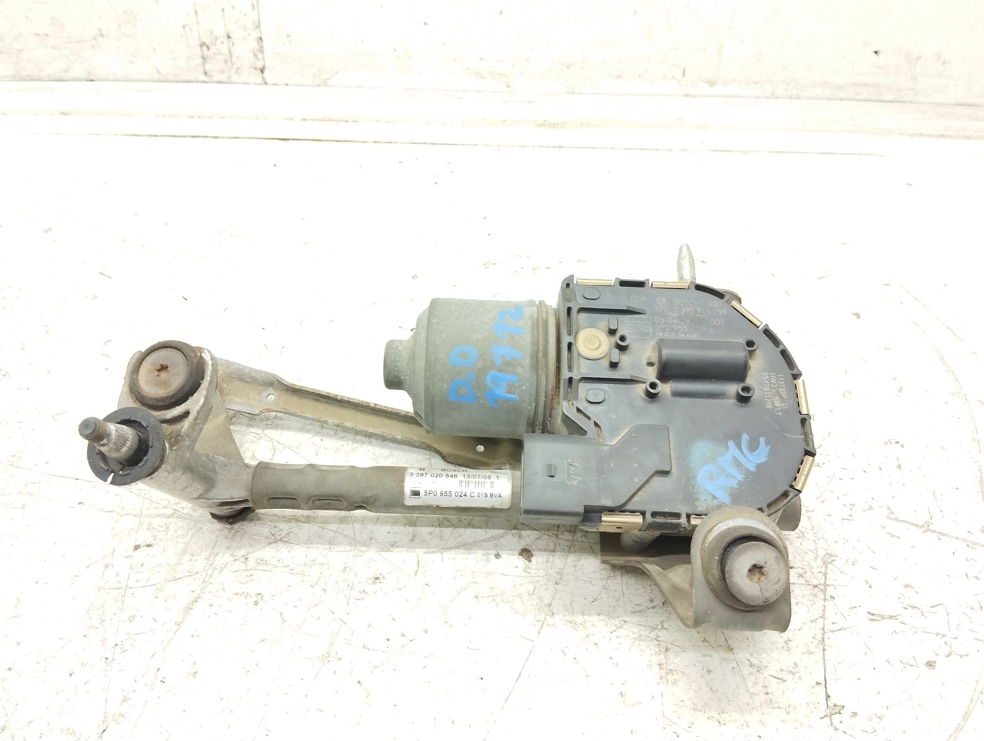 Recambio de motor limpia delantero para seat toledo (5p2) exclusive referencia OEM IAM 5P0955024C 3397020646 