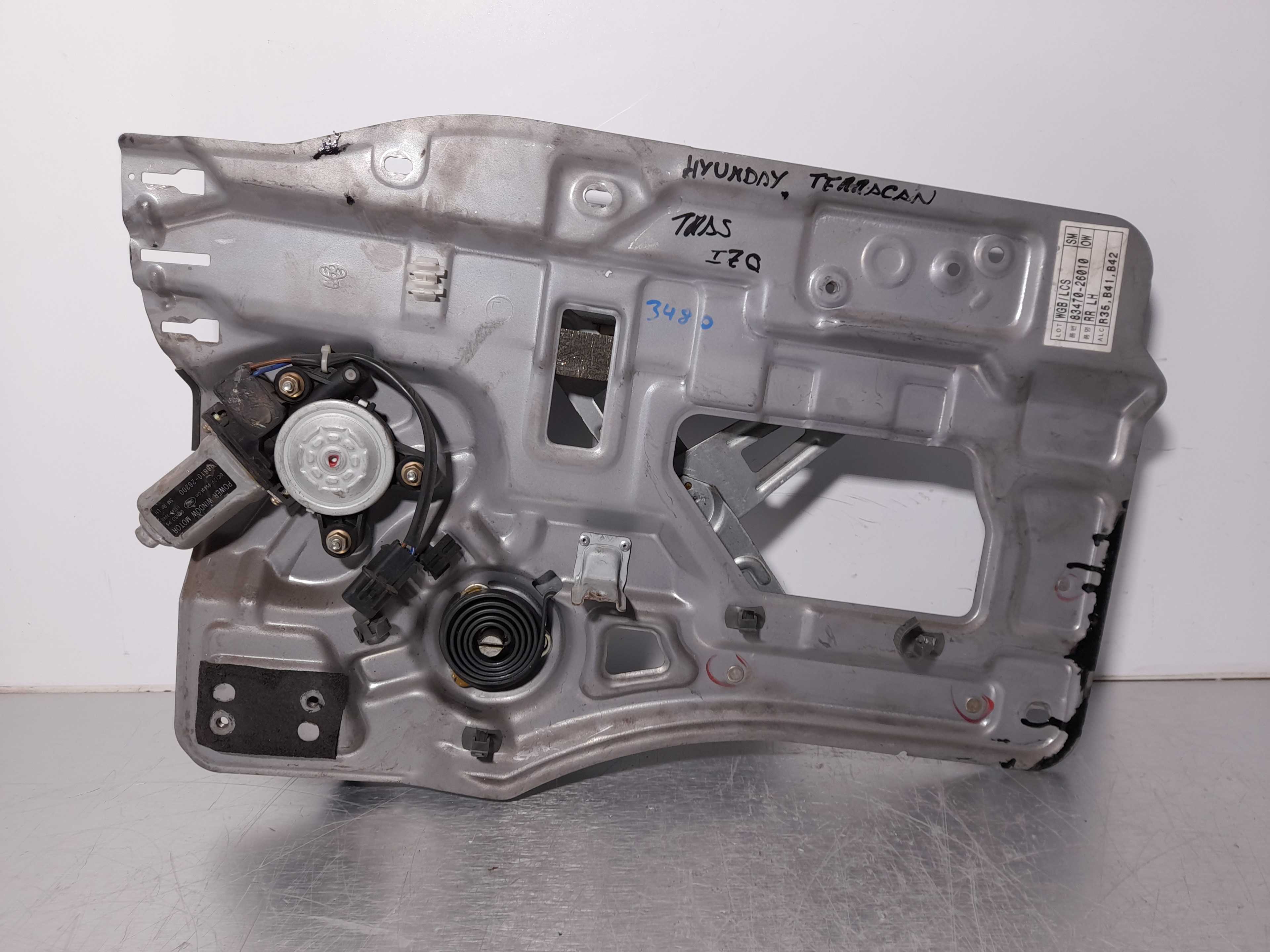 Recambio de elevalunas trasero izquierdo para hyundai terracan (hp) 2.9 crdi cat referencia OEM IAM 8347026010  
